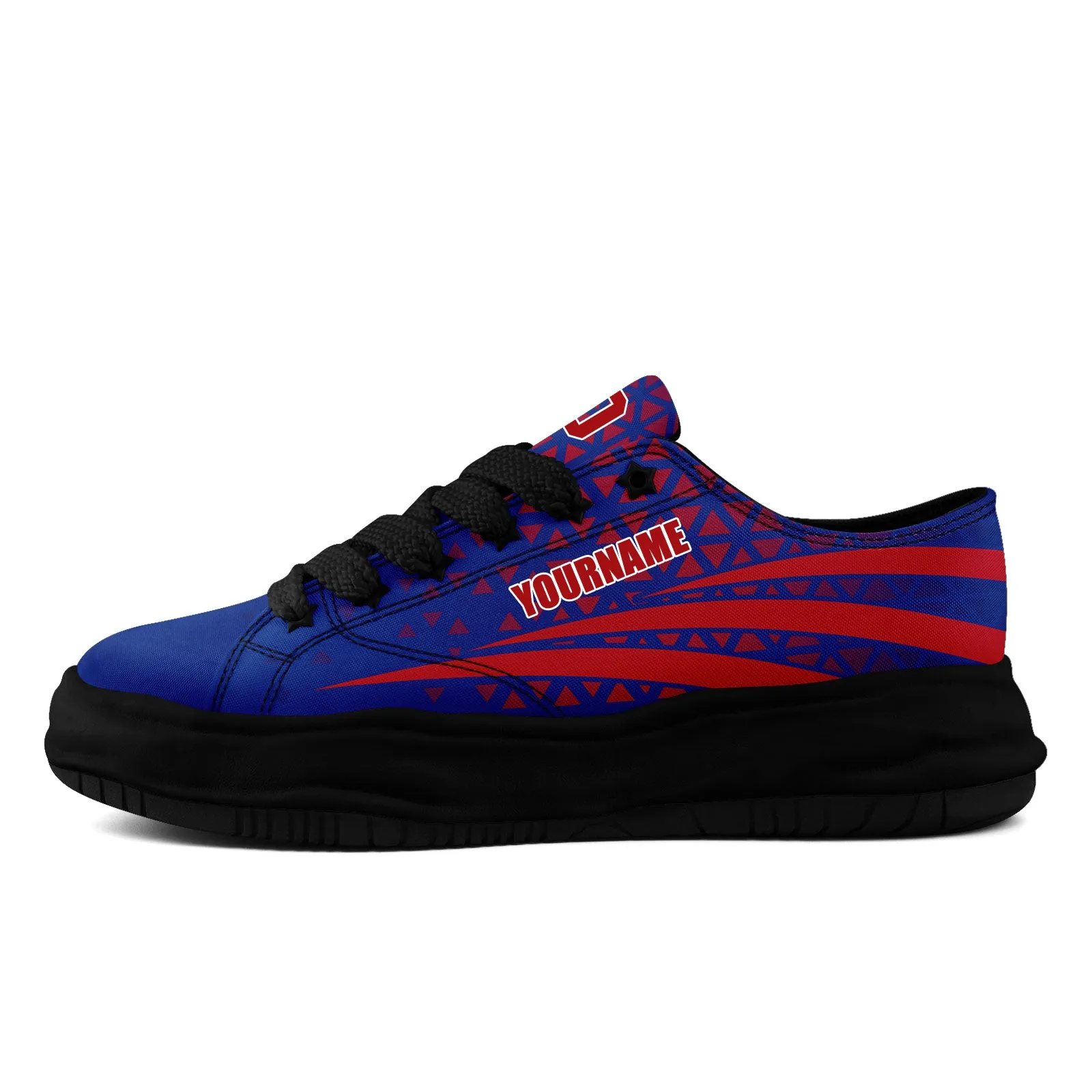 Custom Blue Red New York Shoes Personalized Sneaker FN038-D023003-4