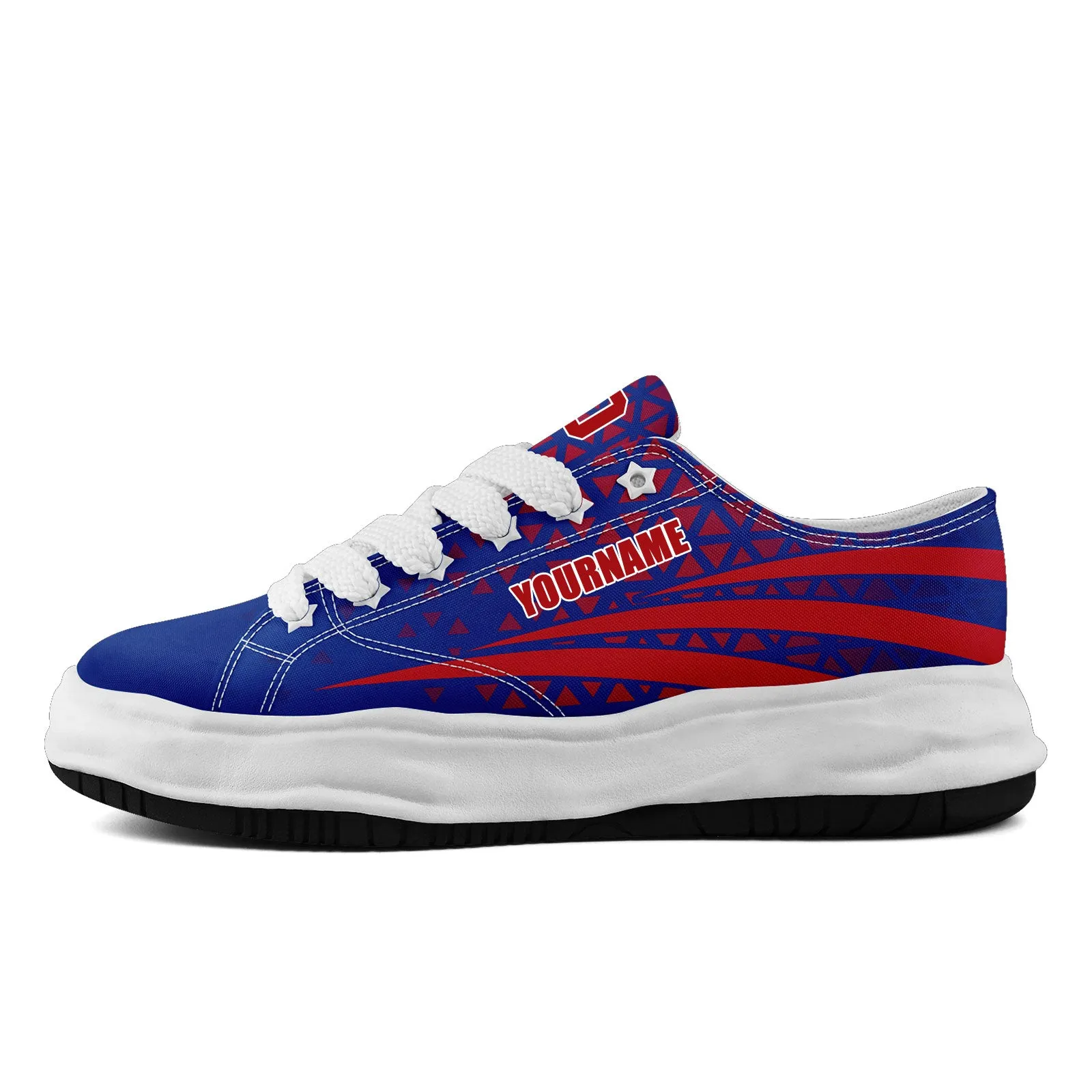 Custom Blue Red New York Shoes Personalized Sneaker FN038-D023003-4