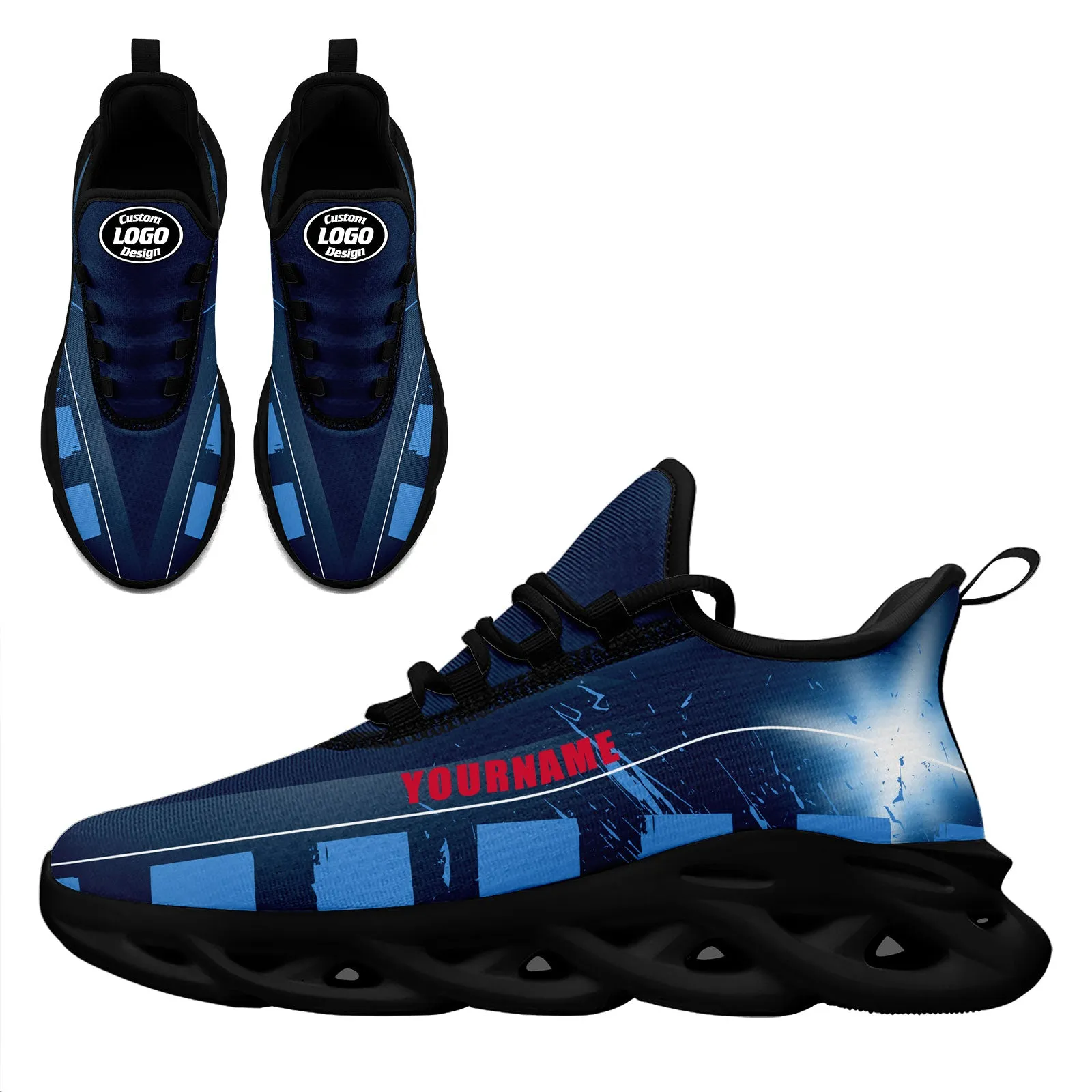 Custom Blue Tennessee MaxSoul Shoes and Hat Combo Offer Personalized Combo ZH-D020264-32