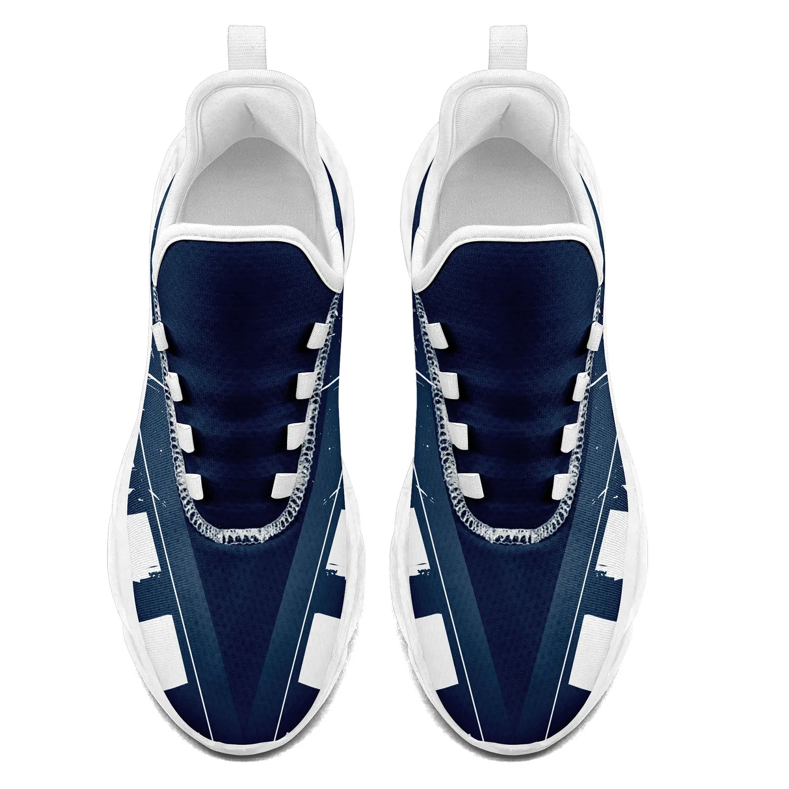 Custom Blue White Dallas Maxsoul Shoes Personalized Sneaker FN003-D020260-9