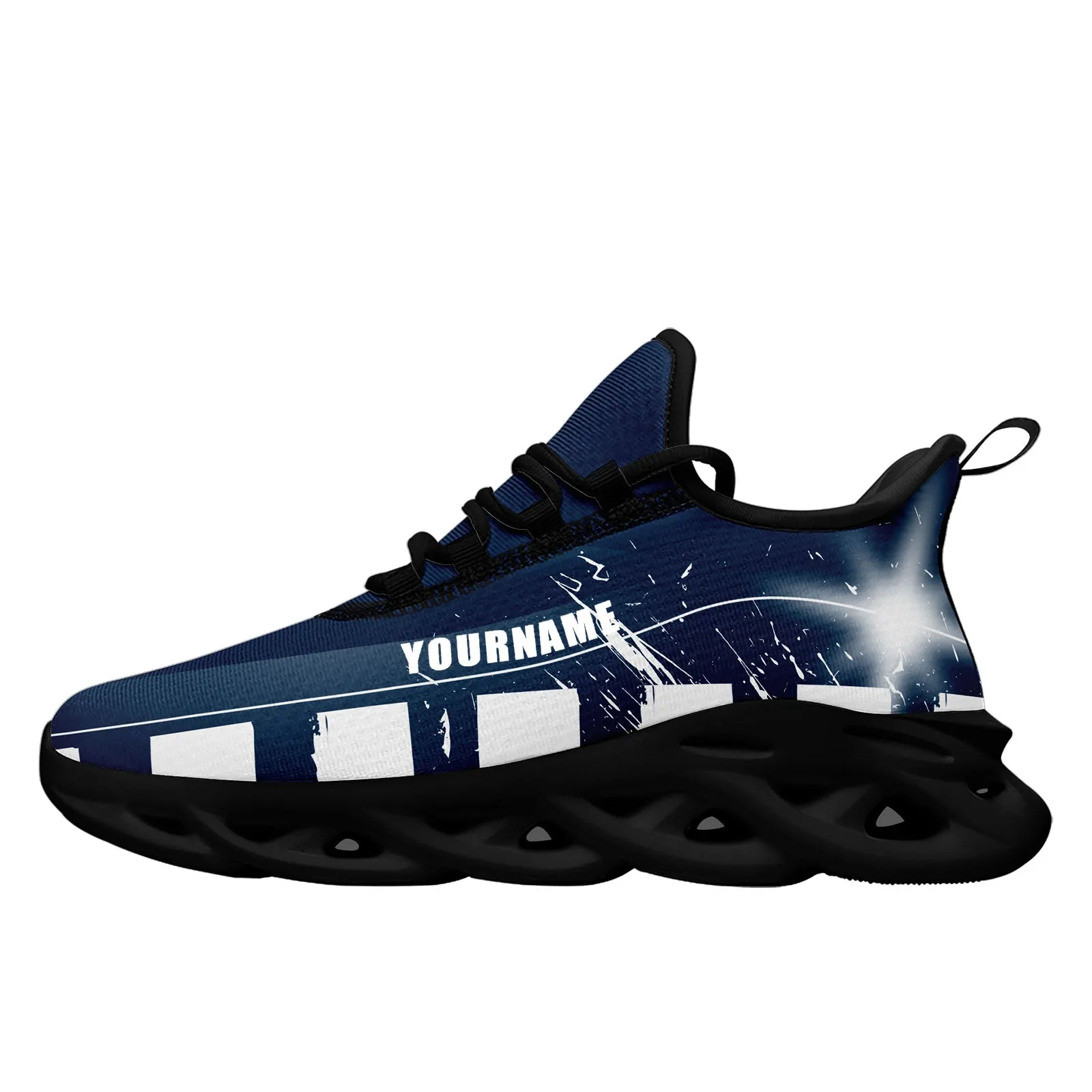 Custom Blue White Dallas Maxsoul Shoes Personalized Sneaker FN003-D020260-9