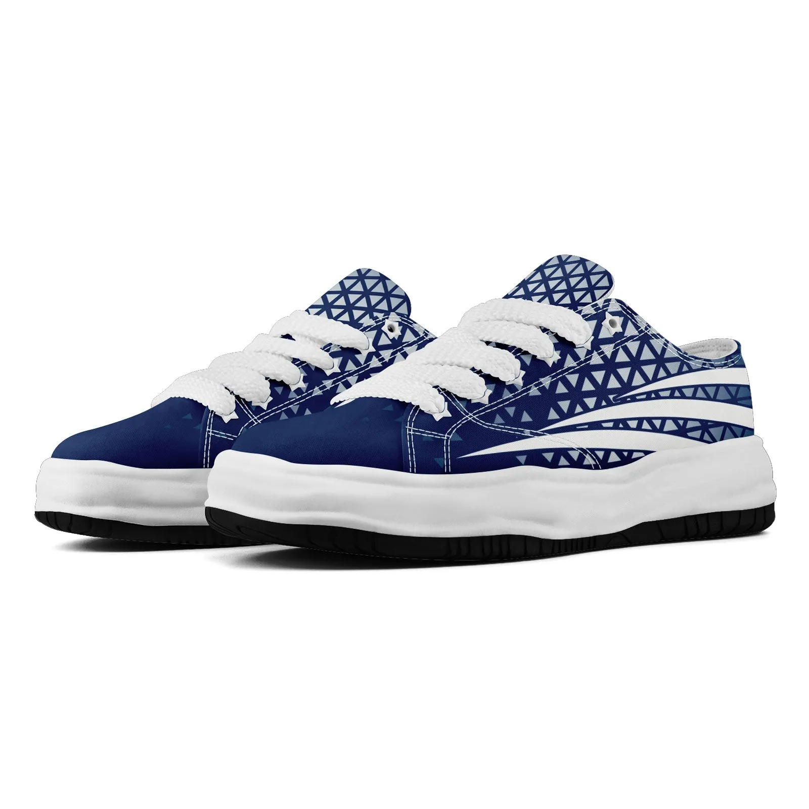 Custom Blue White Indiana Shoes Personalized Sneaker FN038-D023003-14