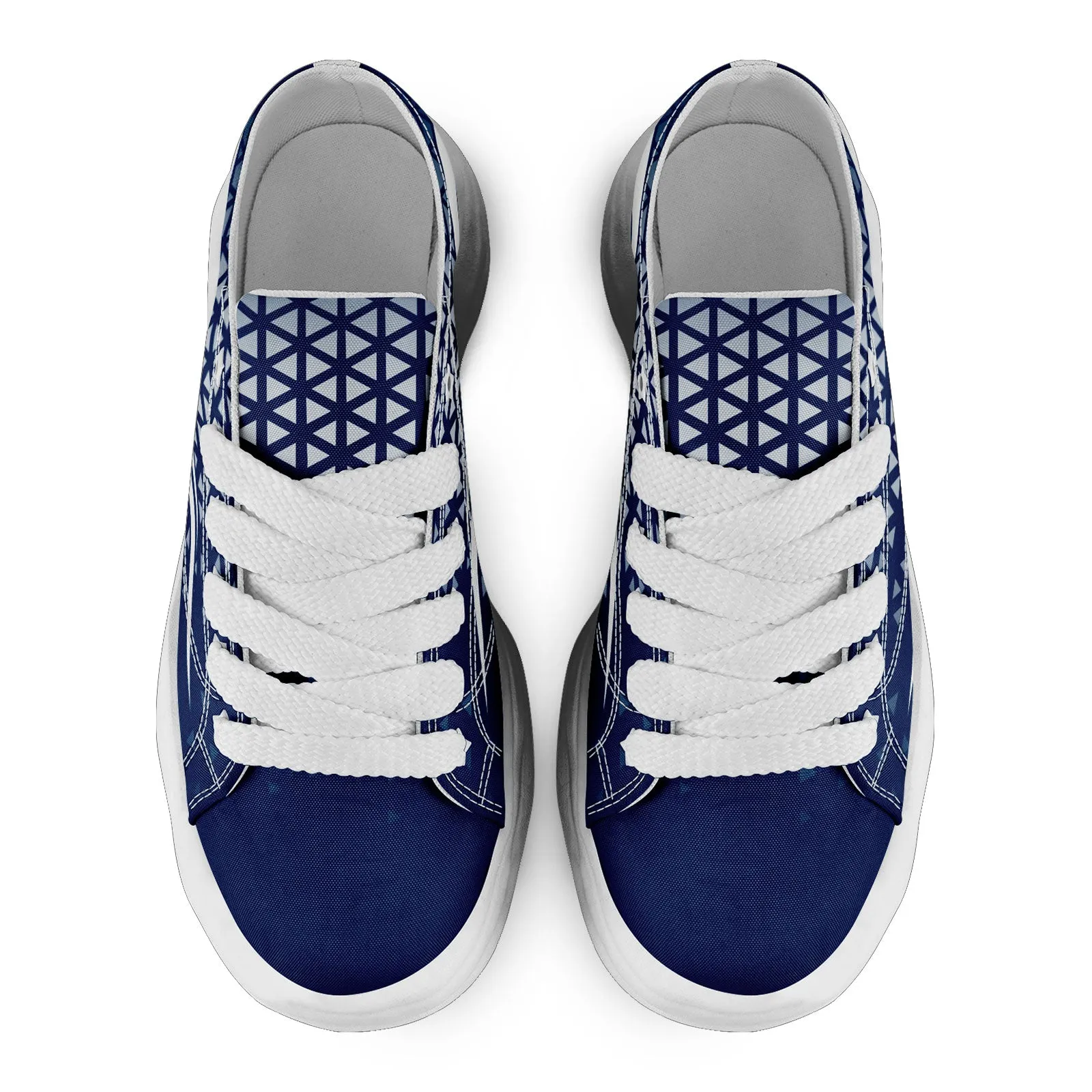 Custom Blue White Indiana Shoes Personalized Sneaker FN038-D023003-14