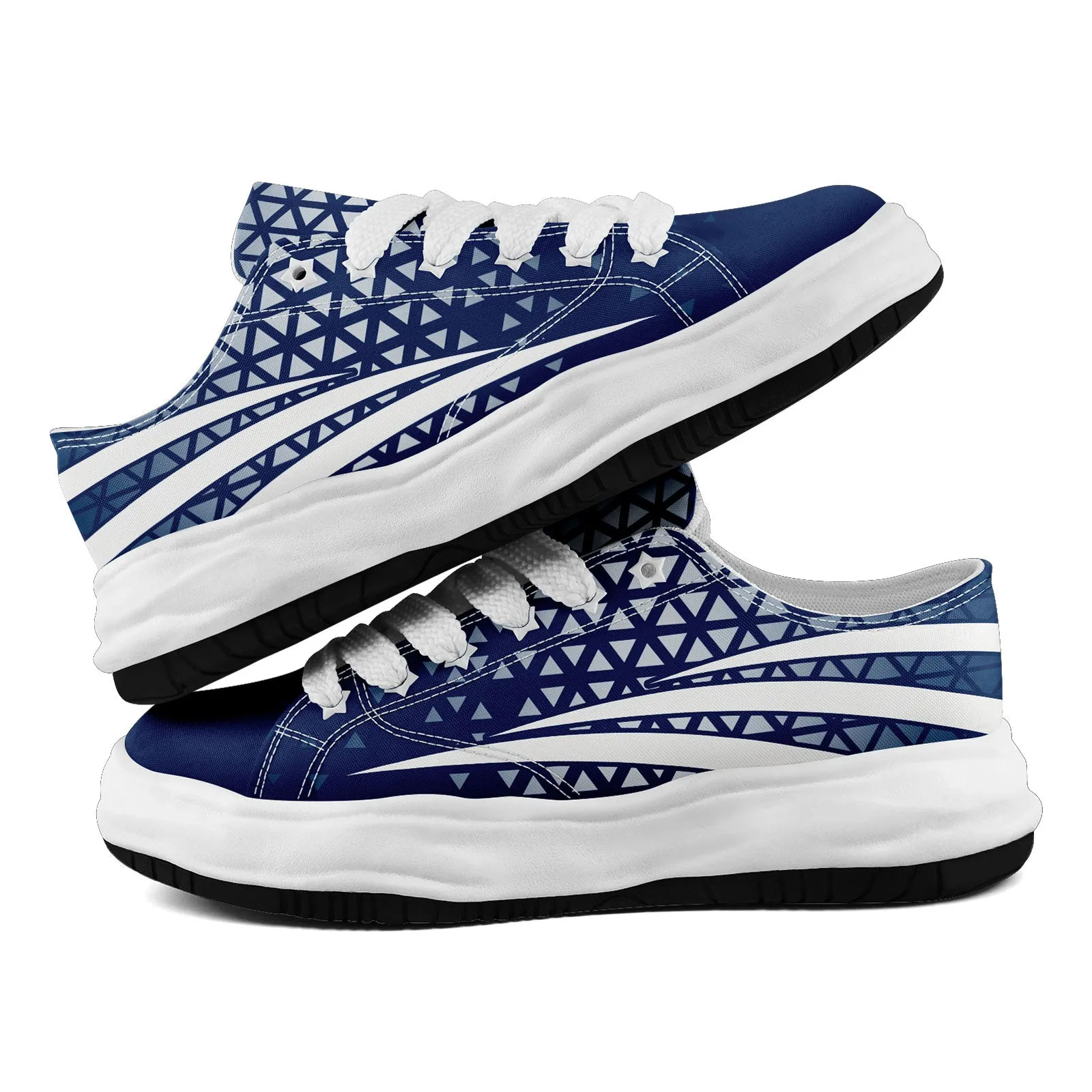 Custom Blue White Indiana Shoes Personalized Sneaker FN038-D023003-14