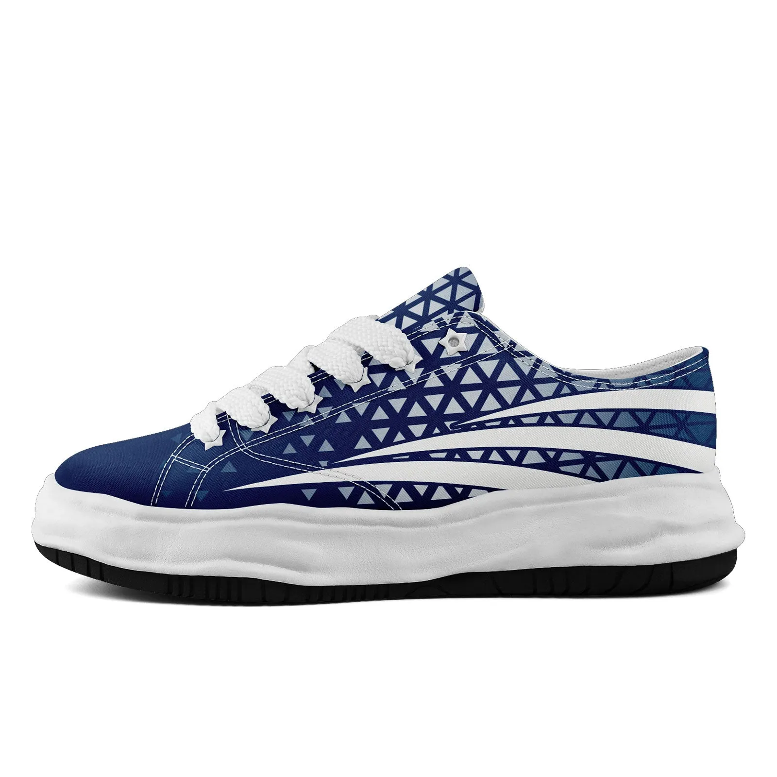 Custom Blue White Indiana Shoes Personalized Sneaker FN038-D023003-14