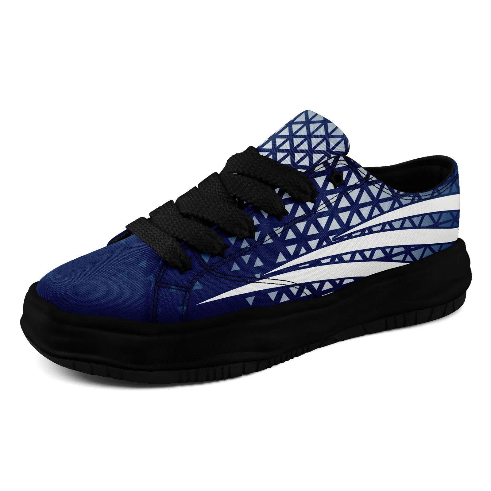 Custom Blue White Indiana Shoes Personalized Sneaker FN038-D023003-14