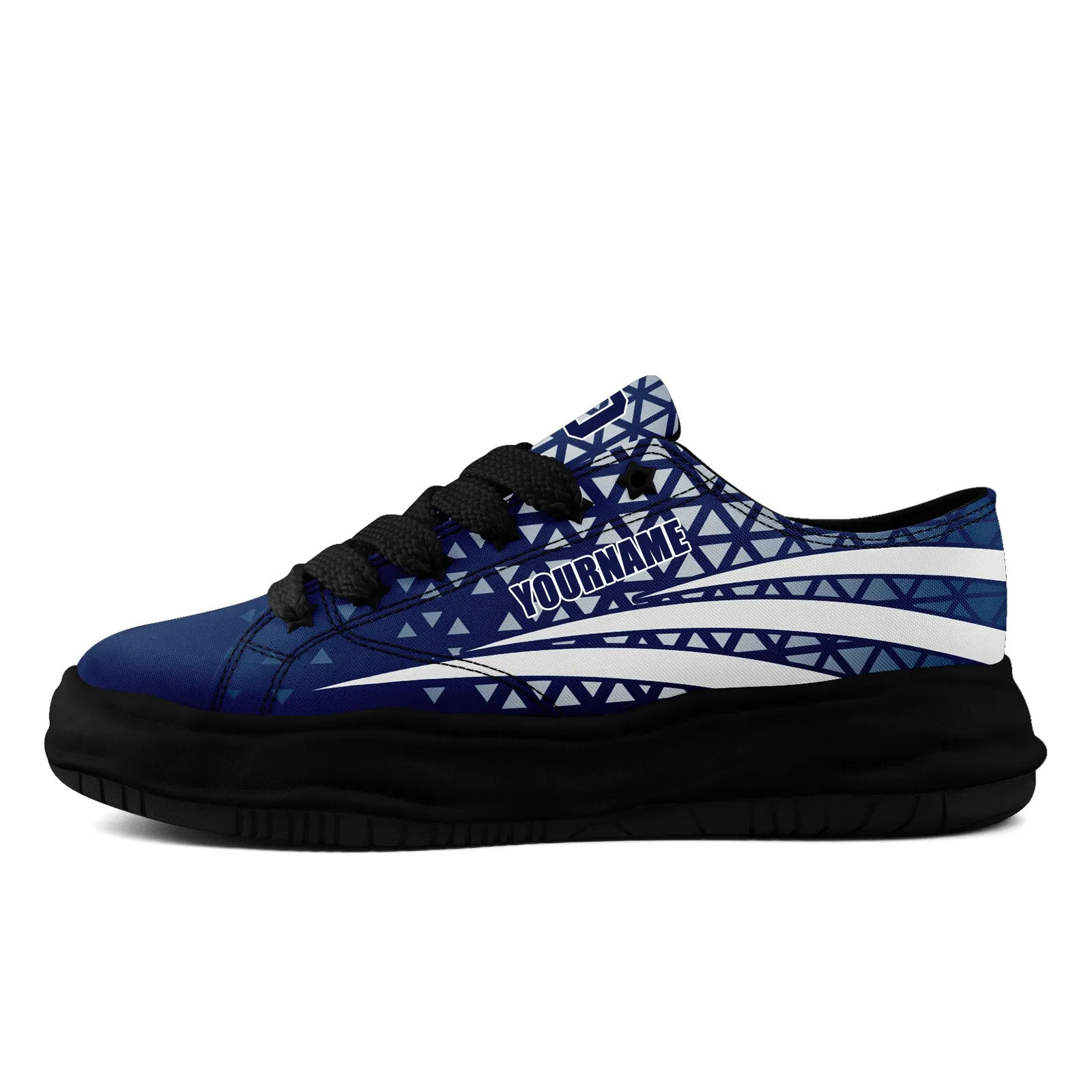 Custom Blue White Indiana Shoes Personalized Sneaker FN038-D023003-14