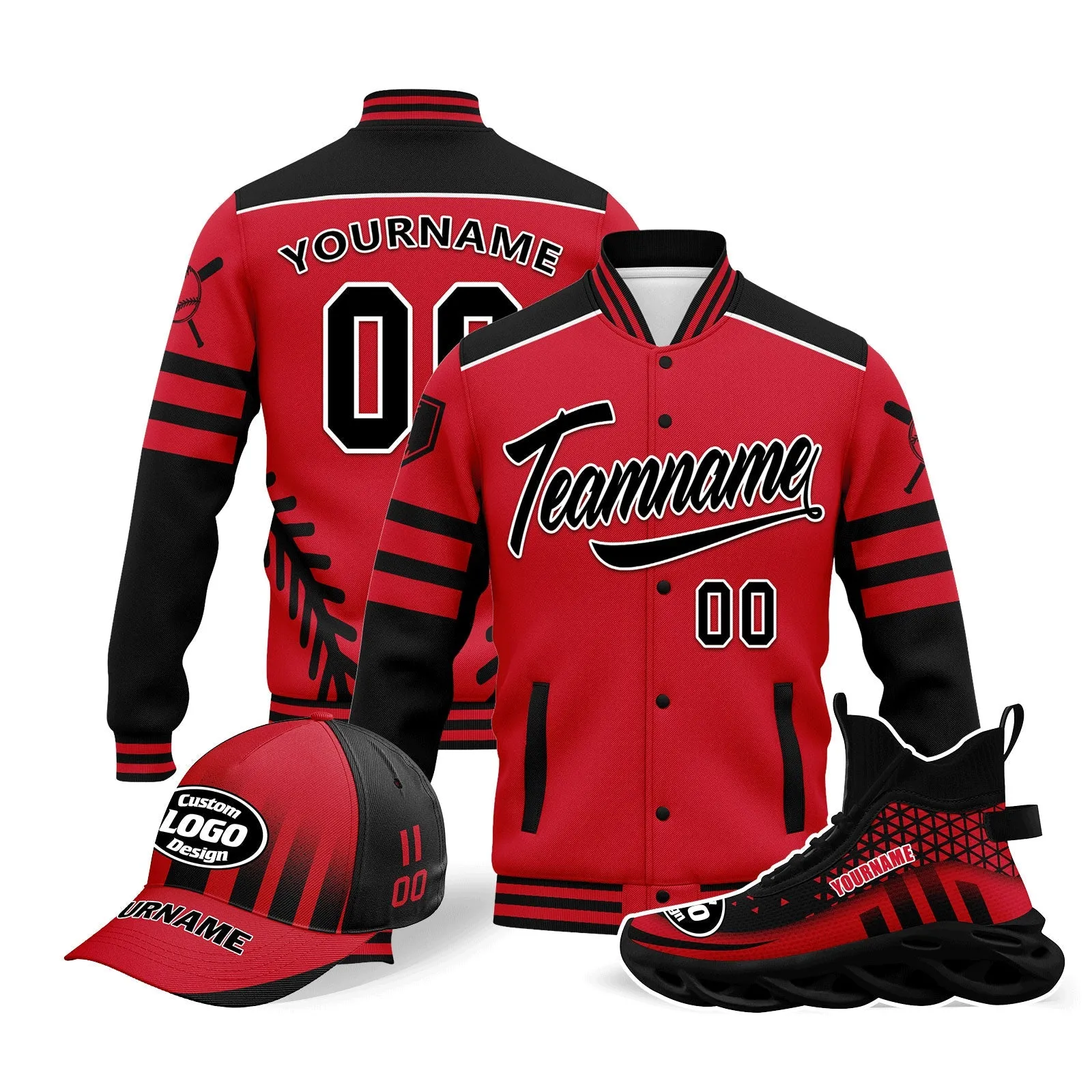 Custom Jacket MaxSoul Shoes and Hat Combo Offer Personalized Combo ZH-D023030-5