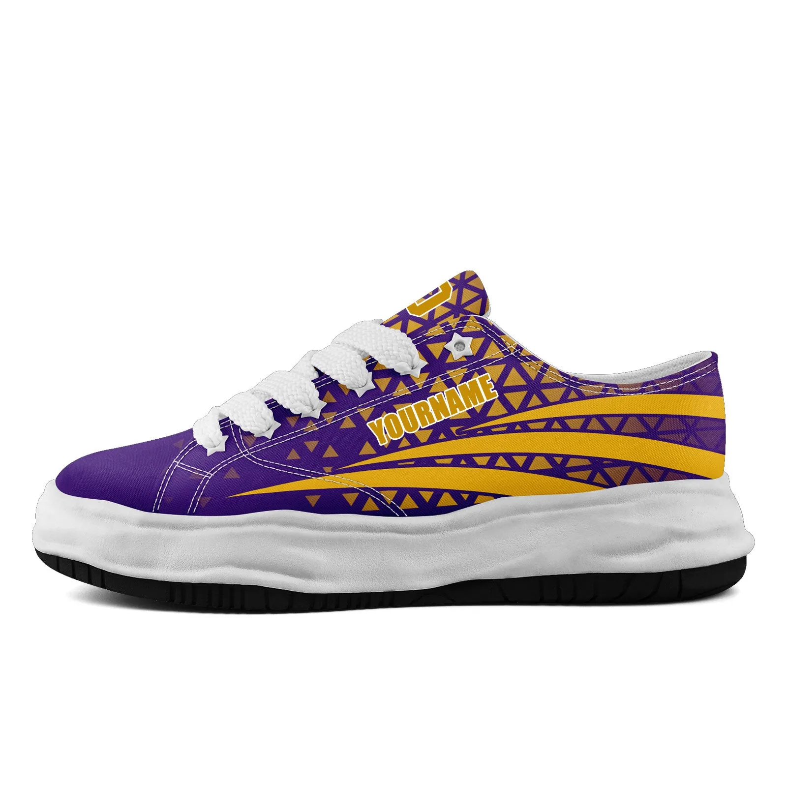 Custom Purple White Minnesota Shoes Personalized Sneaker FN038-D023003-17