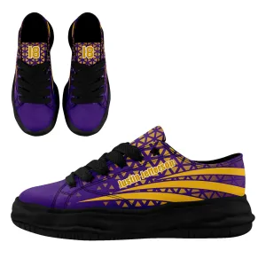 Custom Purple White Minnesota Shoes Personalized Sneaker FN038-D023003-17