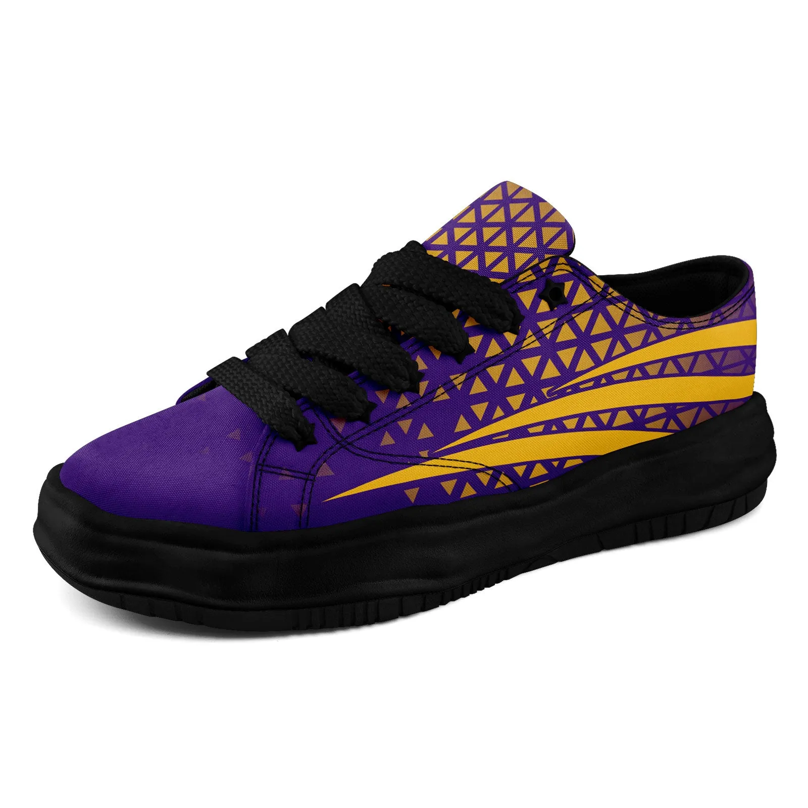 Custom Purple White Minnesota Shoes Personalized Sneaker FN038-D023003-17