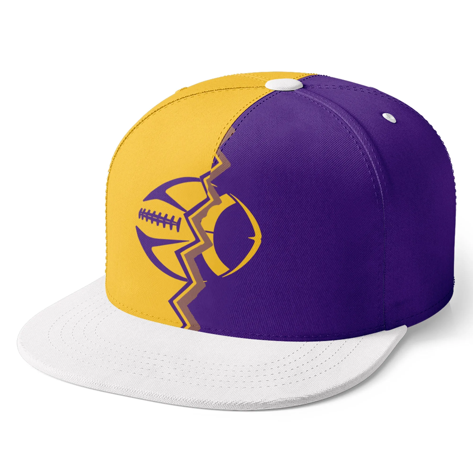 Custom Purple Yellow Minnesota MaxSoul Shoes and Hat Combo Offer Personalized Combo ZH-D028017-9