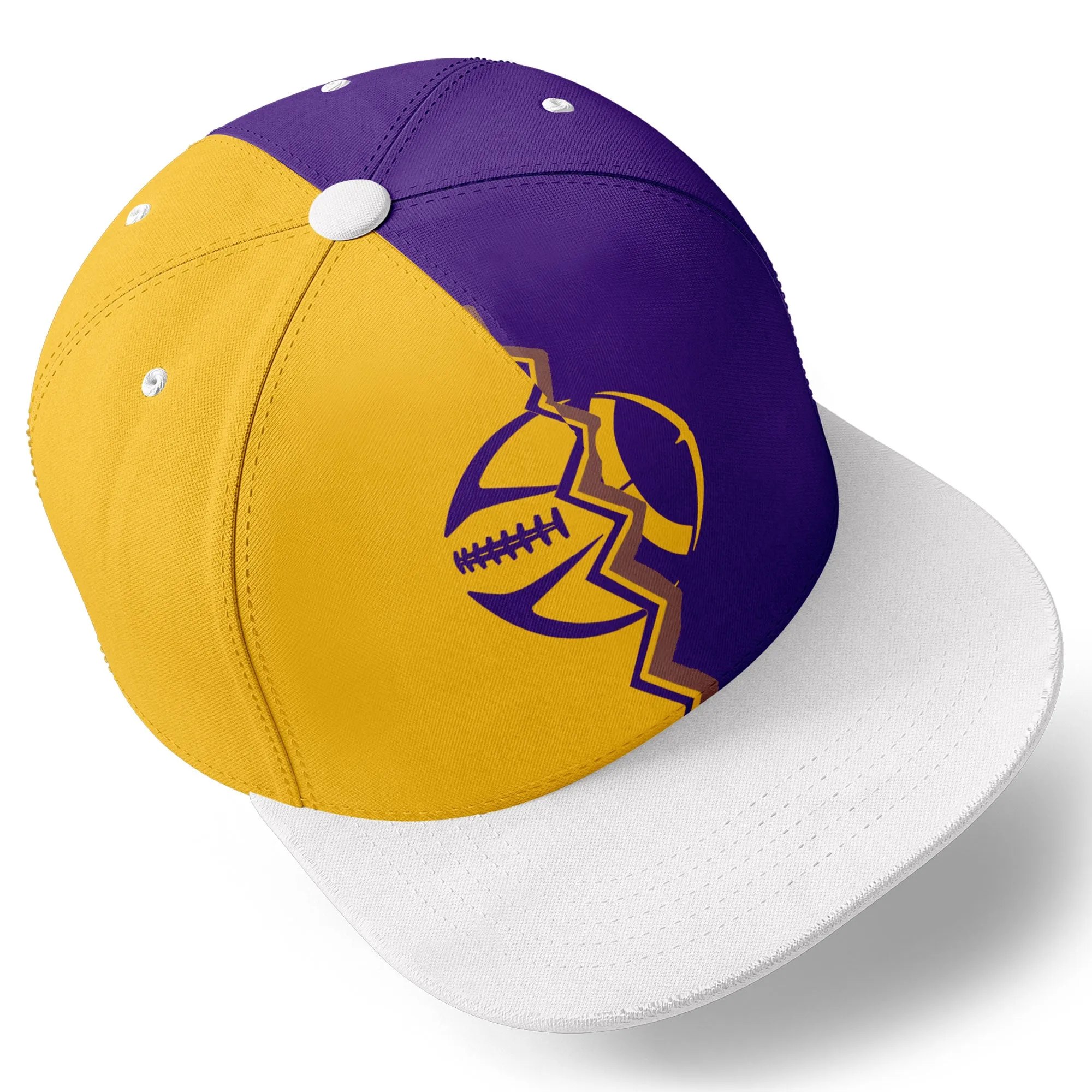 Custom Purple Yellow Minnesota MaxSoul Shoes and Hat Combo Offer Personalized Combo ZH-D028017-9