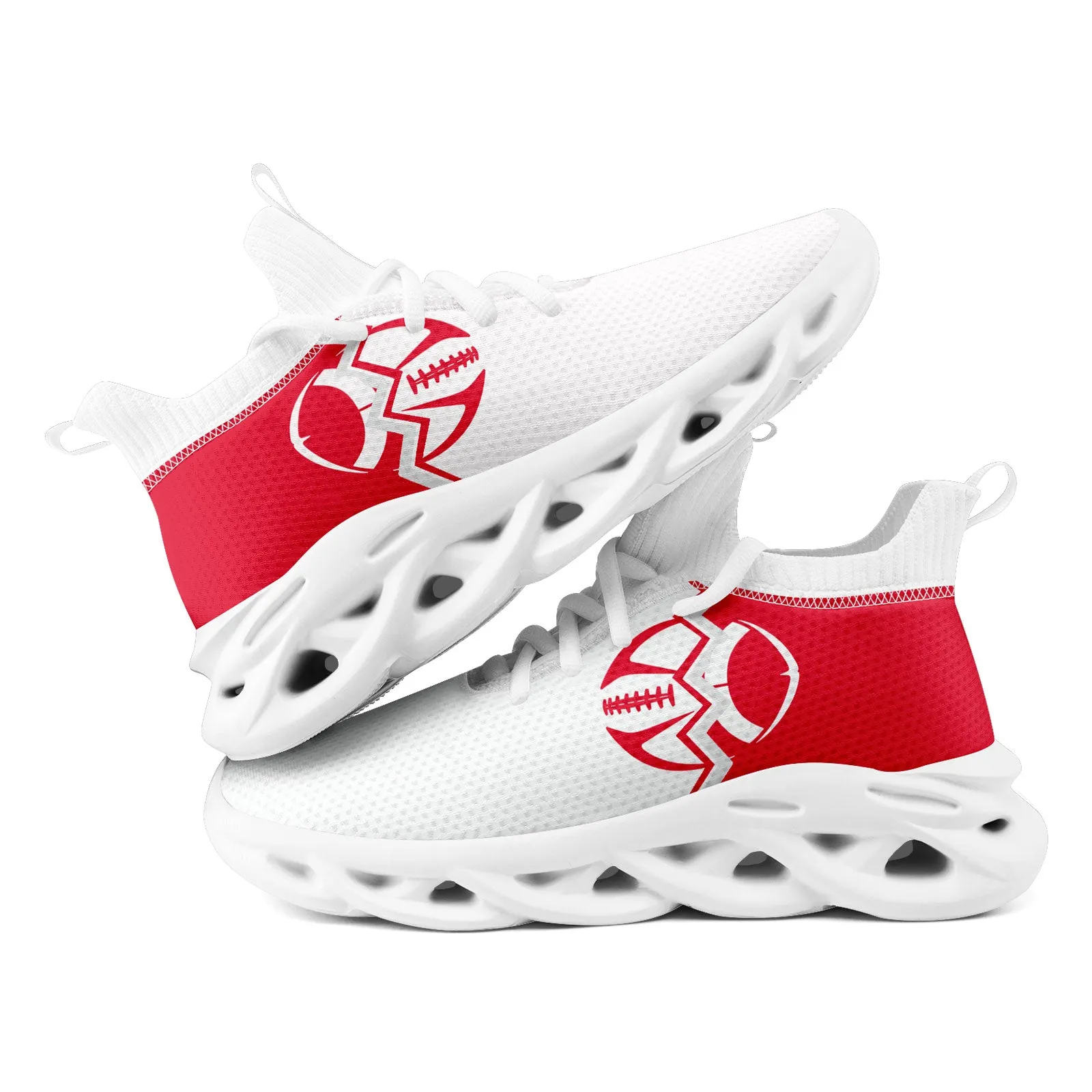 Custom Red White Missouri Maxsoul Shoes Personalized Sneaker FN030A-D028017-25