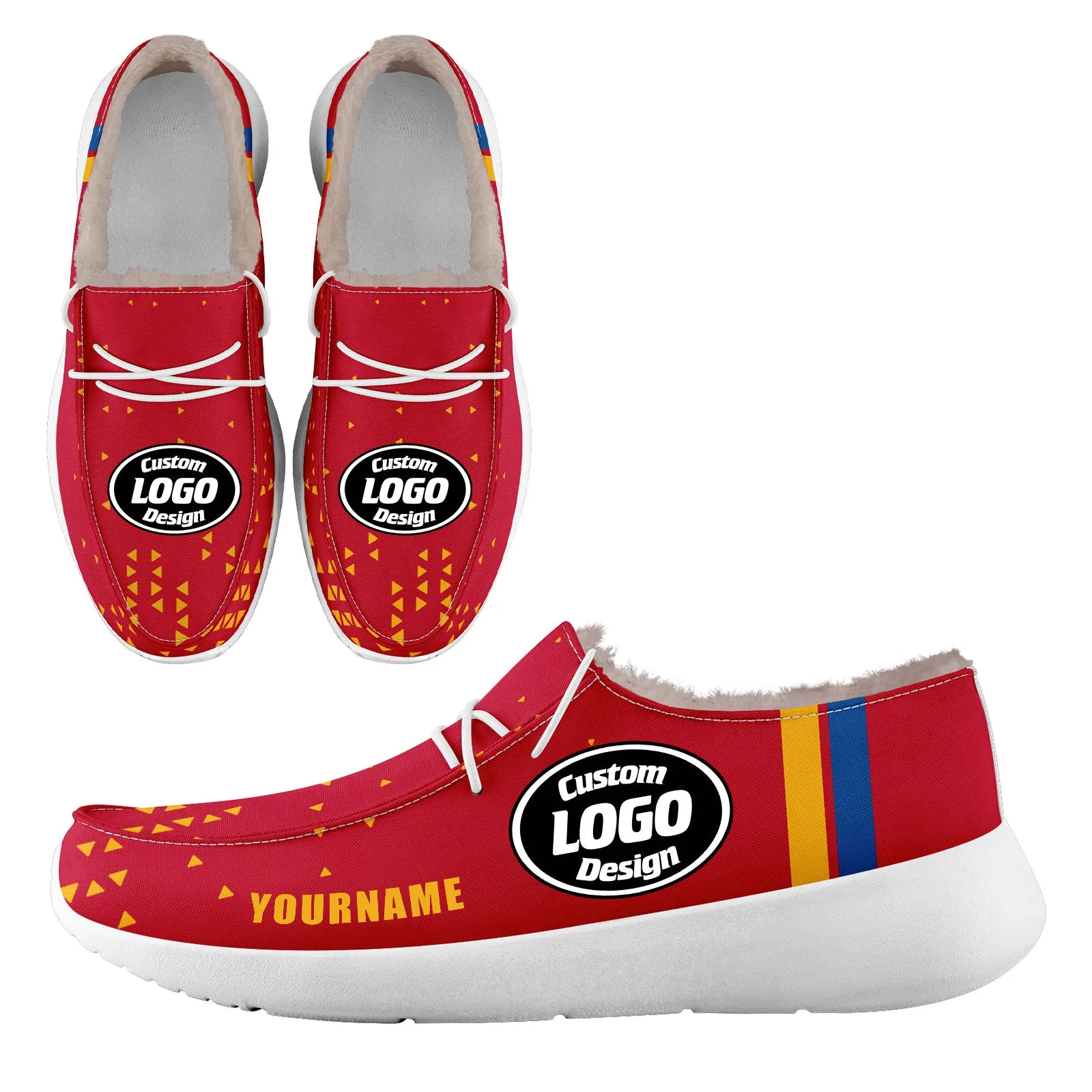 Custom Red Yellow Pittsburgh Shoes Personalized Sneaker FN042-D020279-30