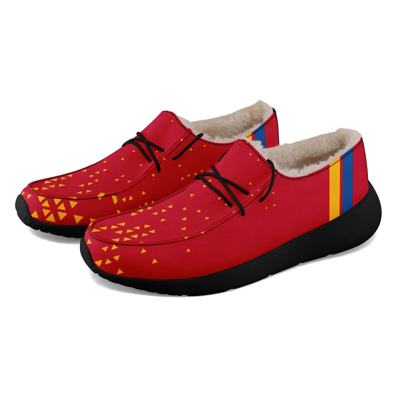 Custom Red Yellow Pittsburgh Shoes Personalized Sneaker FN042-D020279-30