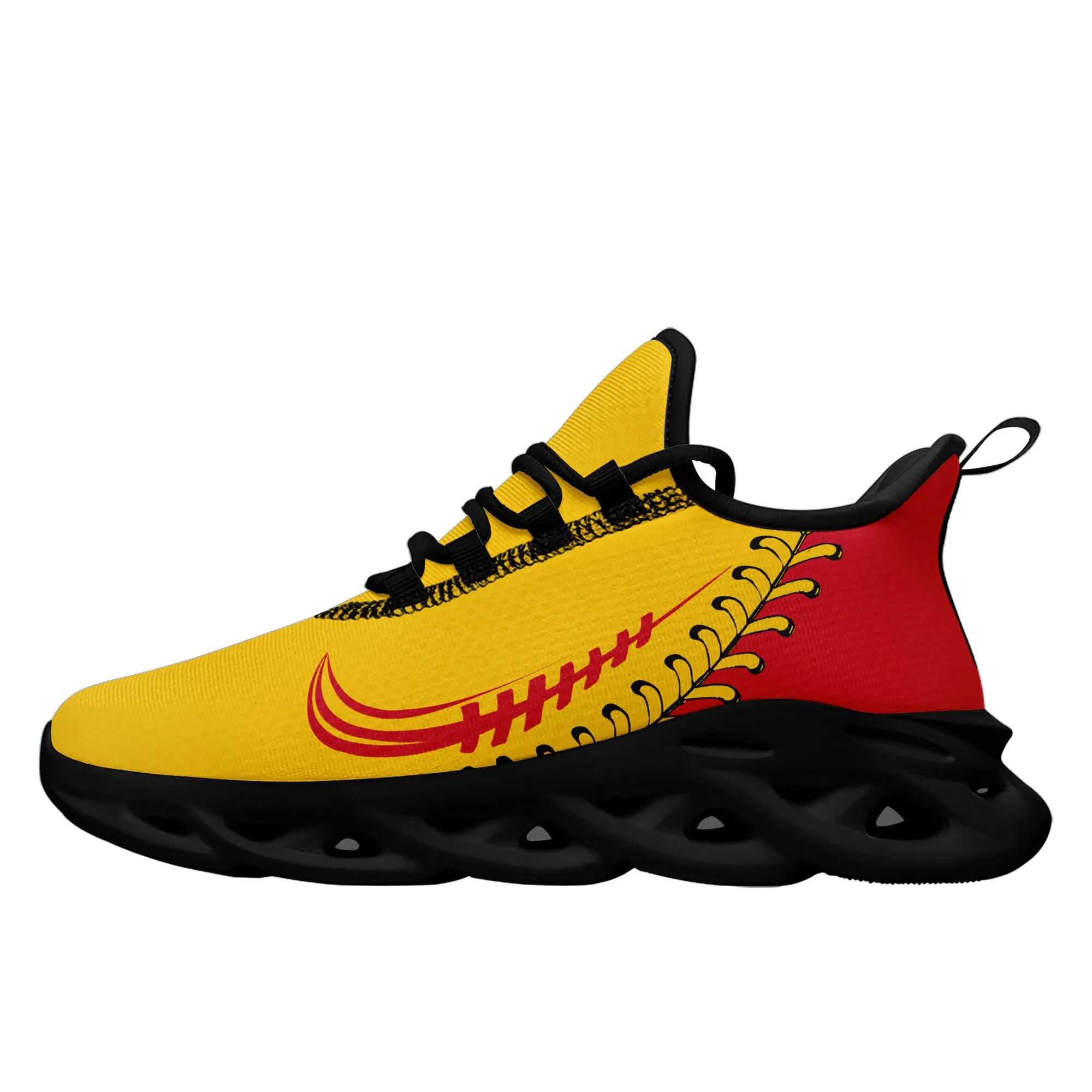 Custom Yellow Jersey MaxSoul Shoes and Hat Combo Offer Personalized ZH-bd0b00e0-8