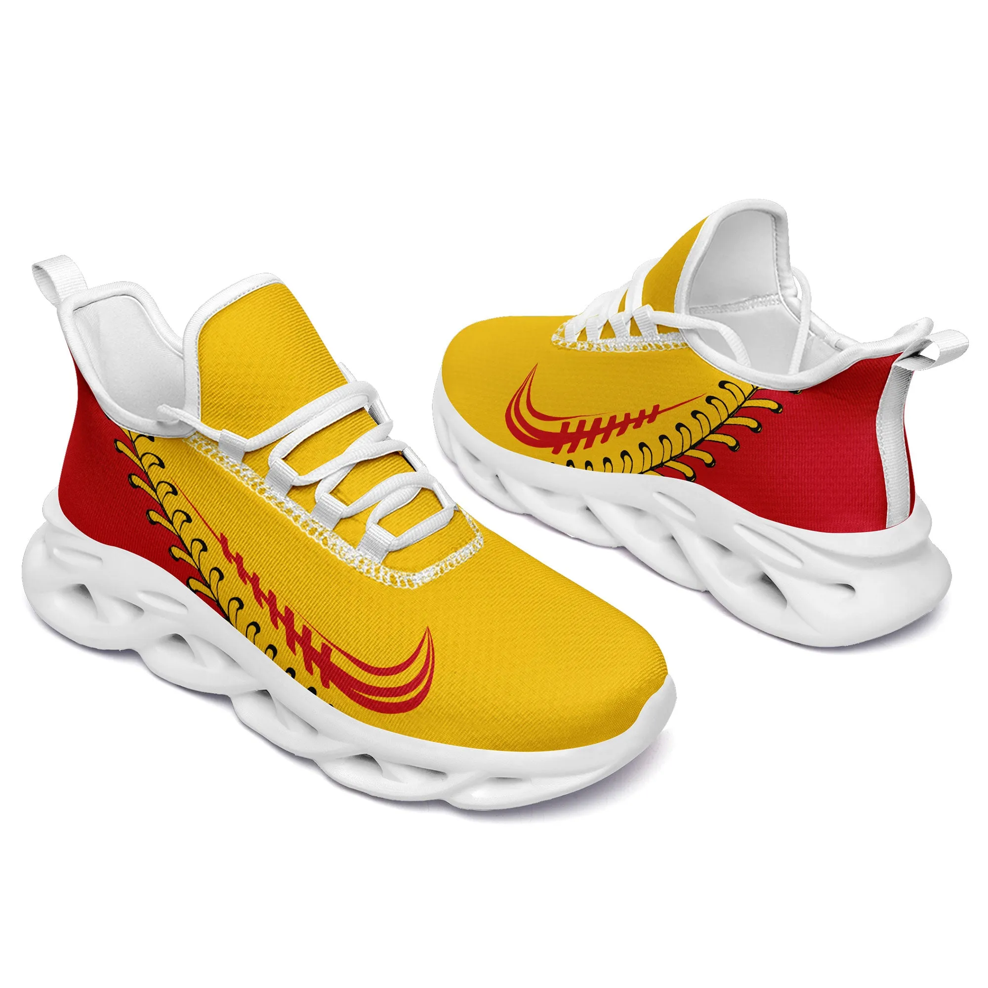 Custom Yellow Jersey MaxSoul Shoes and Hat Combo Offer Personalized ZH-bd0b00e0-8