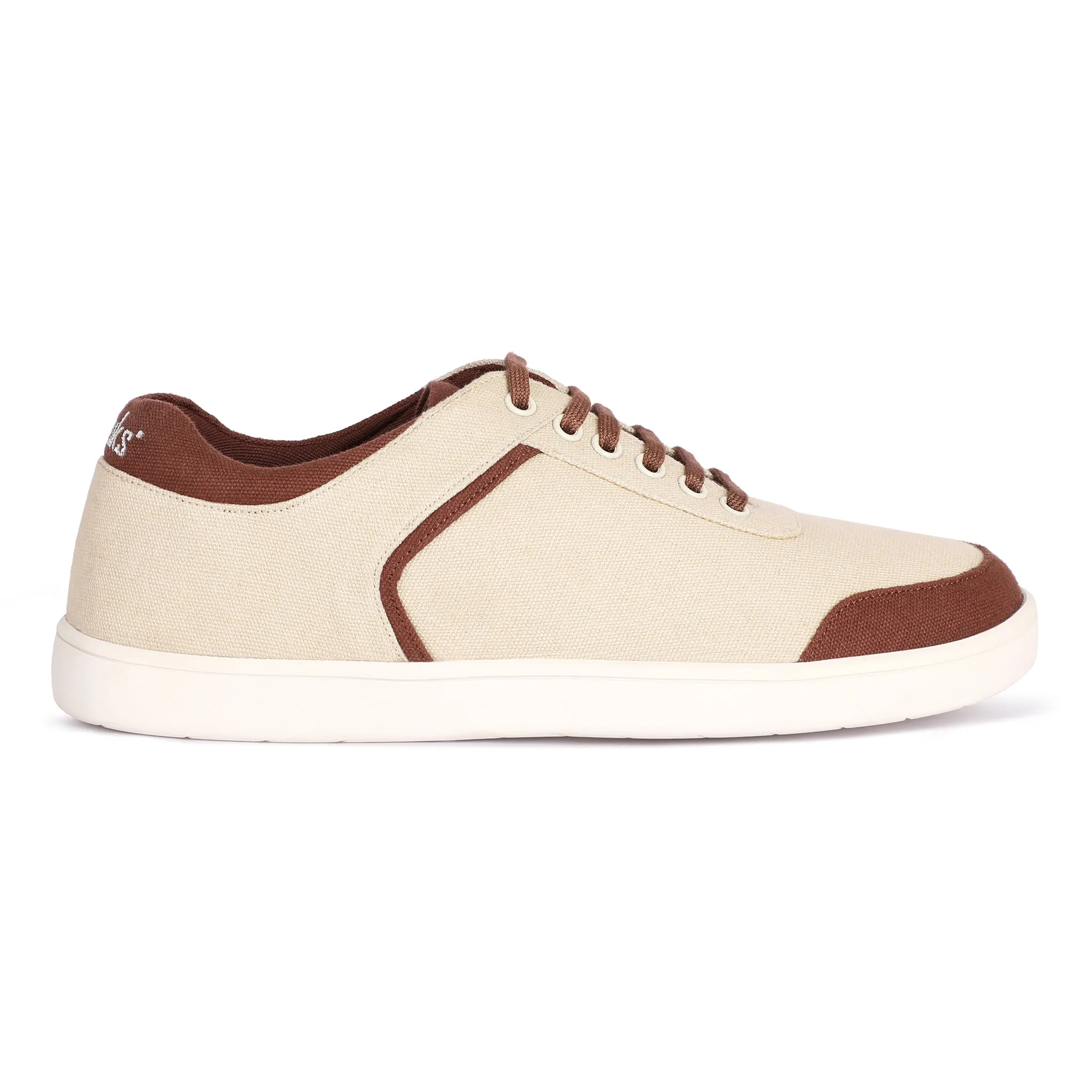 Dan Eco-Sole Sneakers Beige and Brown Women