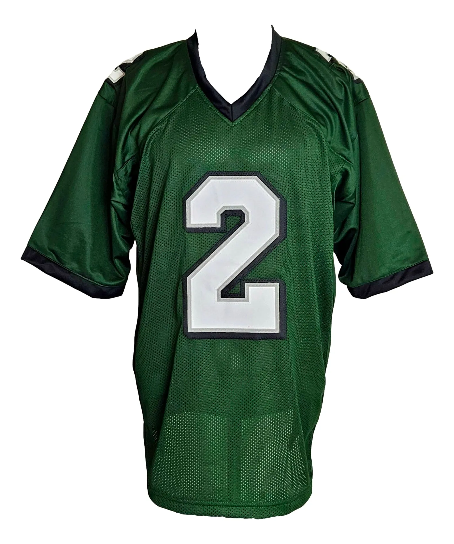 David Akers Philadelphia Signed Green Football Jersey JSA ITP