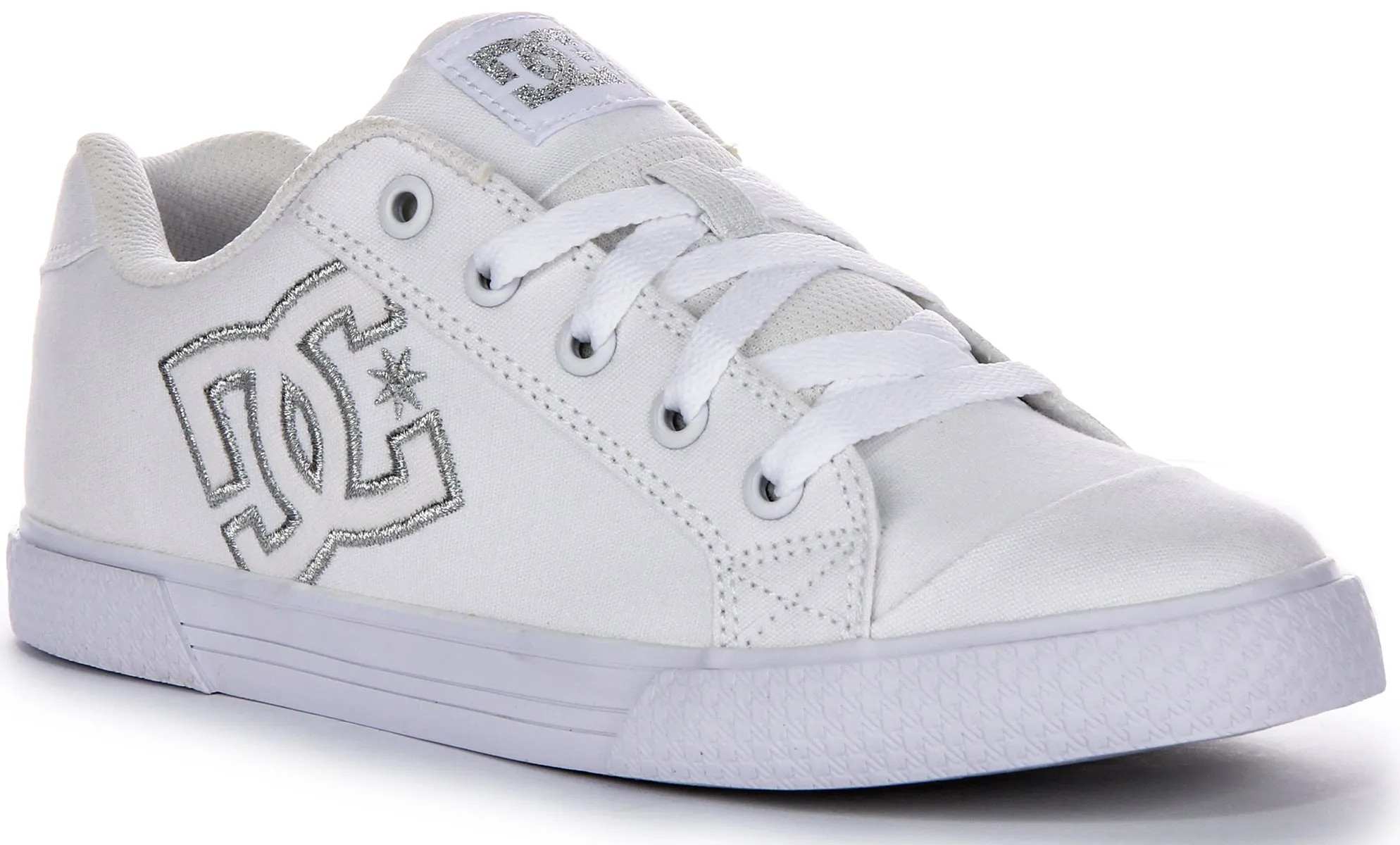 Dc Shoes Chelsea TX In White Silver For Women