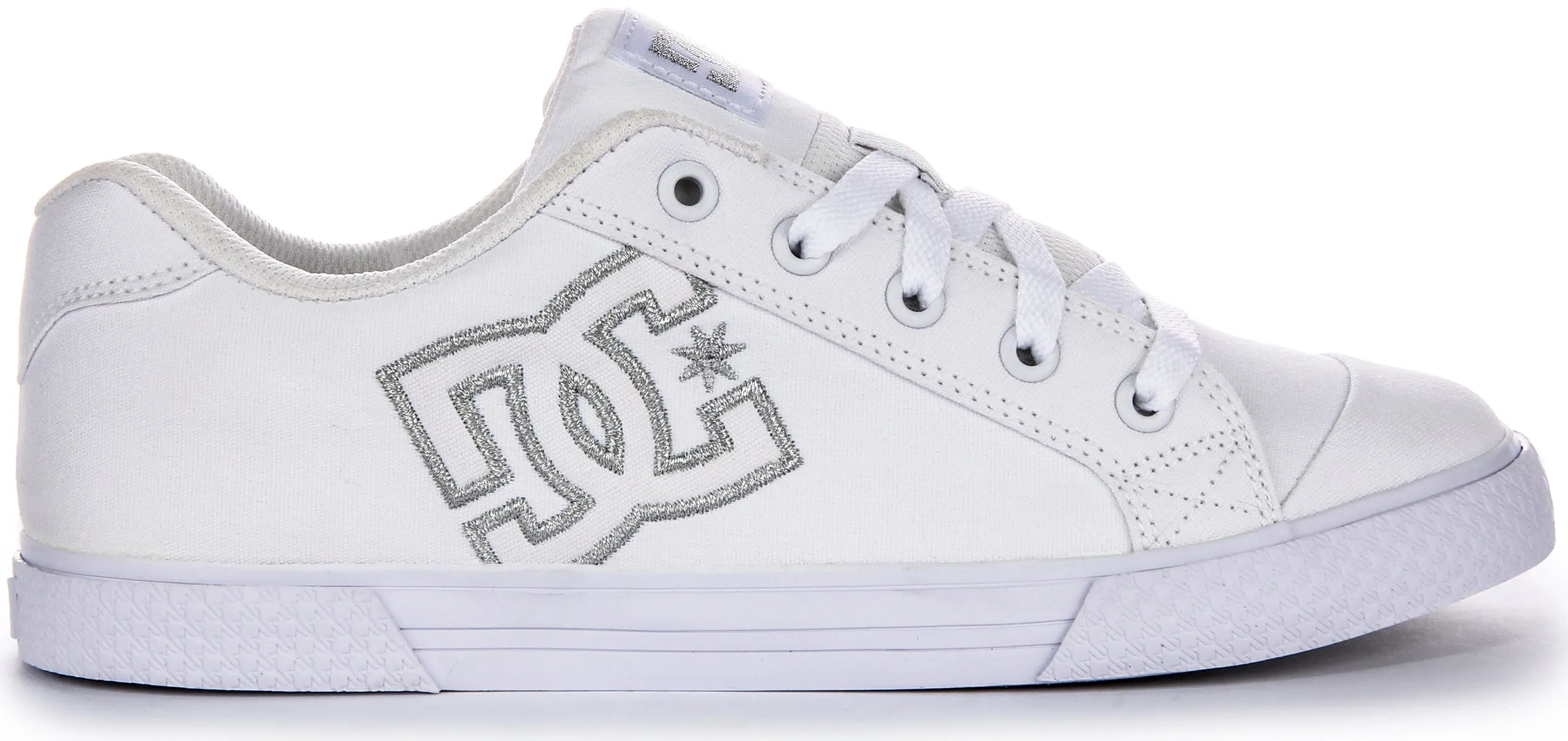 Dc Shoes Chelsea TX In White Silver For Women