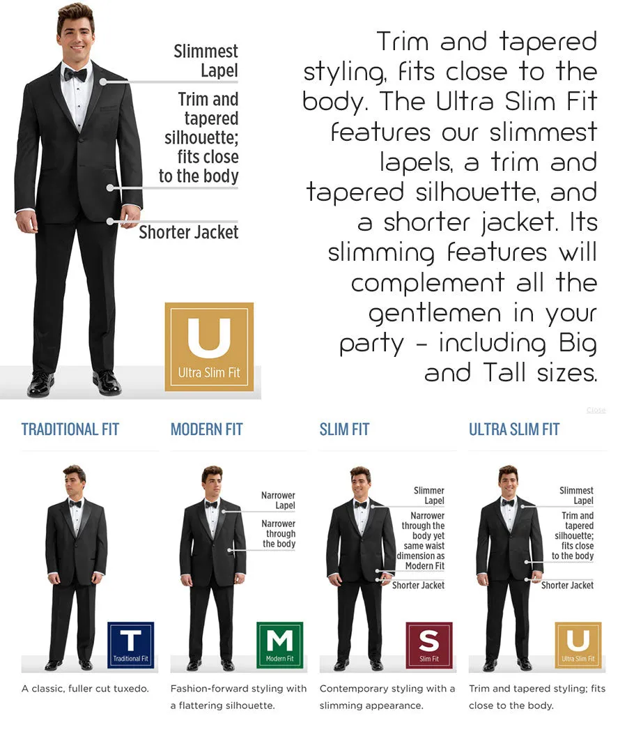 Diamond - 302 - Ultra Slim Blue Performance - All Dressed Up, Tuxedo Rental