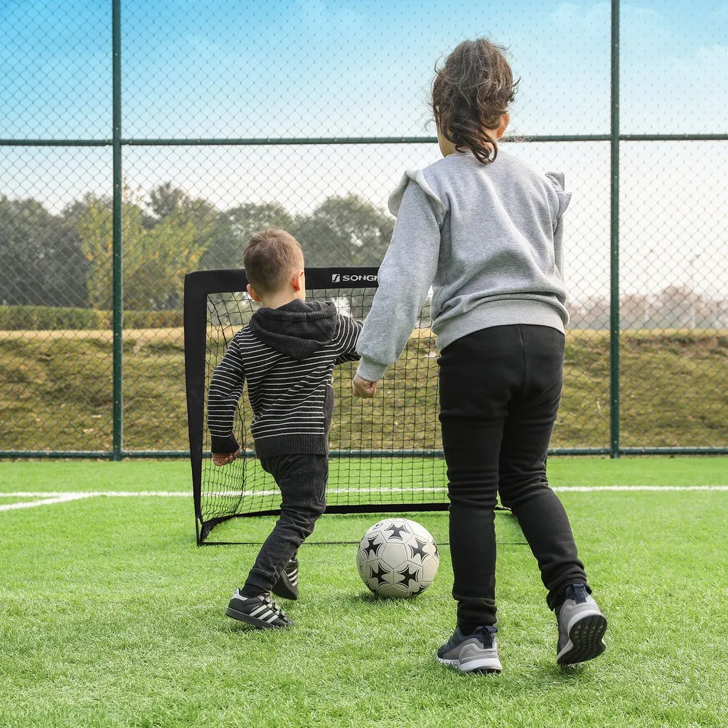 Durable Pop-Up Soccer Goals Set of 2 with Stakes