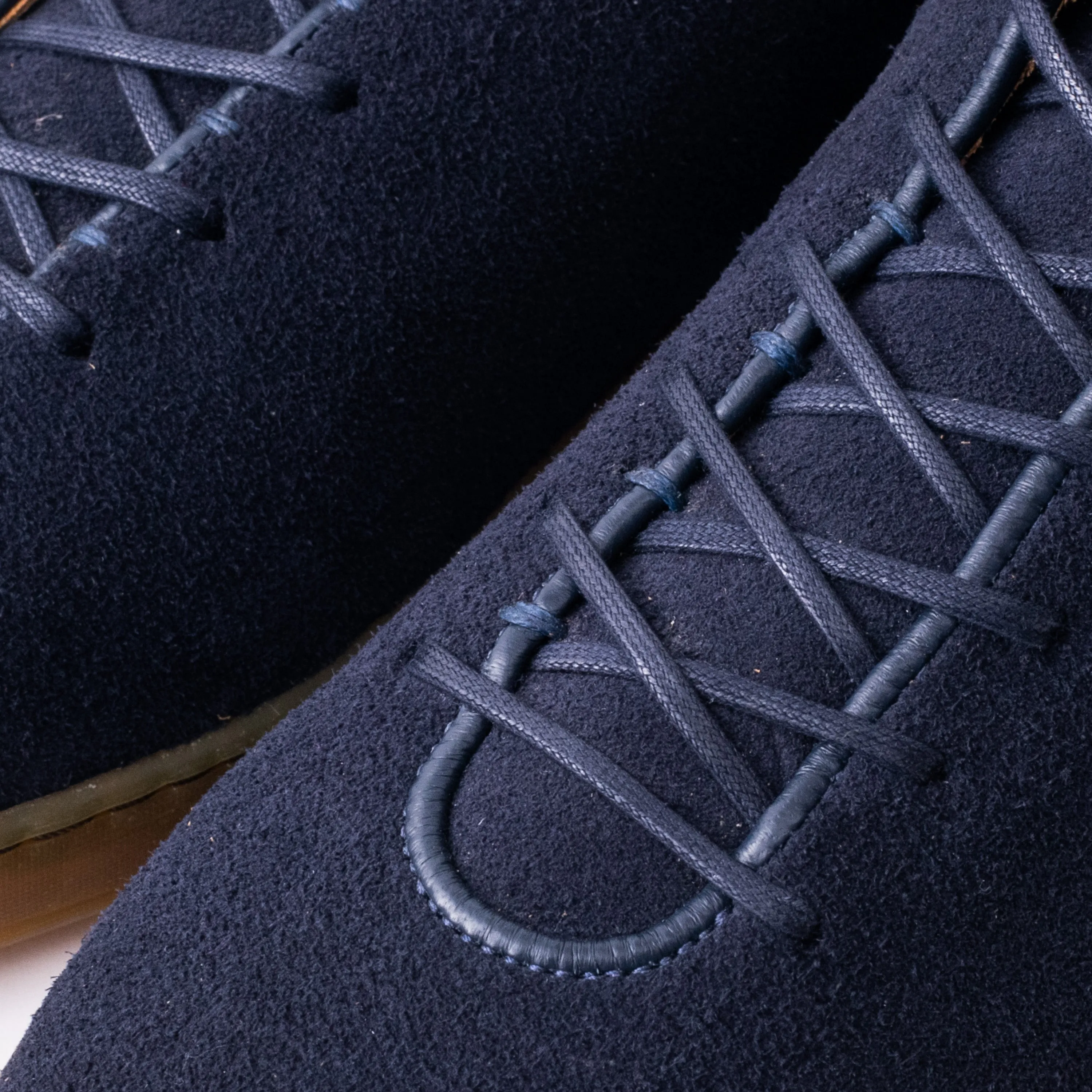 Everdon Wholecut Mid - Navy Scottish Deer Suede