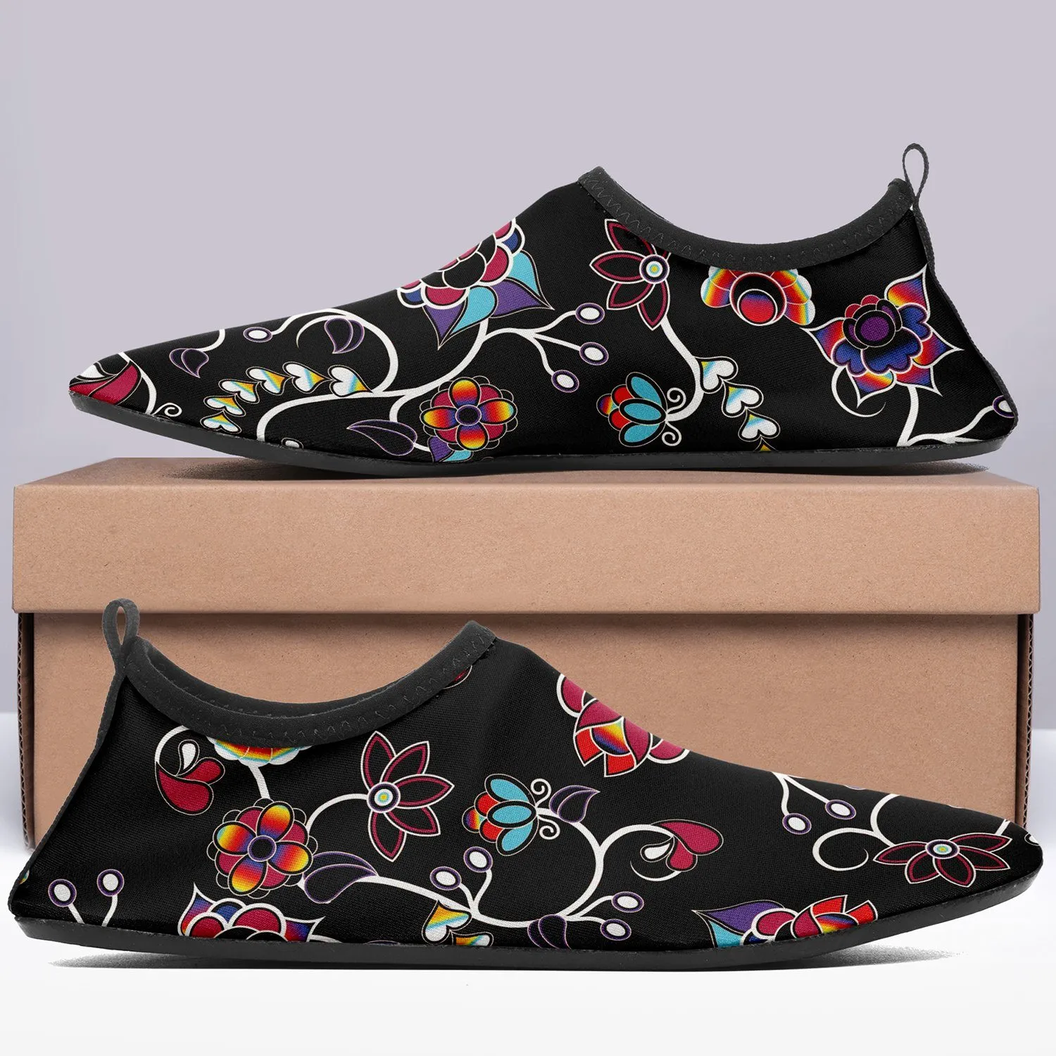 Floral Danseur Sockamoccs Kid's Sockamoccs Slip On Shoes