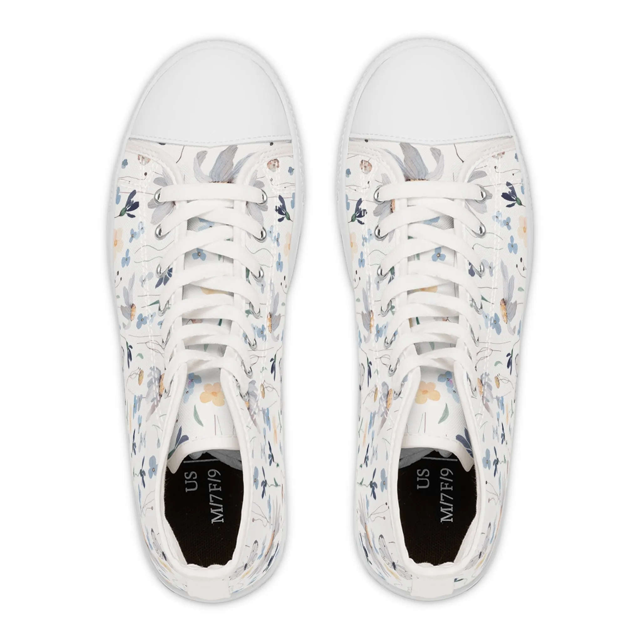 Flowers Women's High Top Sneakers