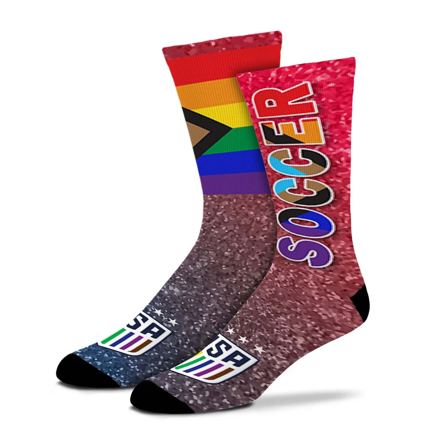 For Bare Feet USWNT Pride Confetti Socks