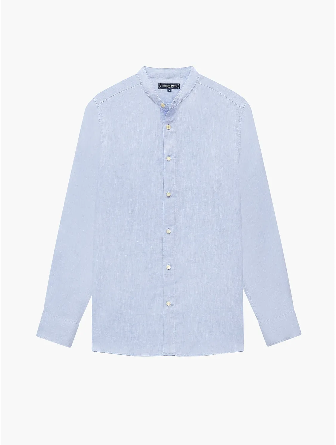 FRESCOBOL CARIOCA Jorge Linen Shirt BABY BLUE