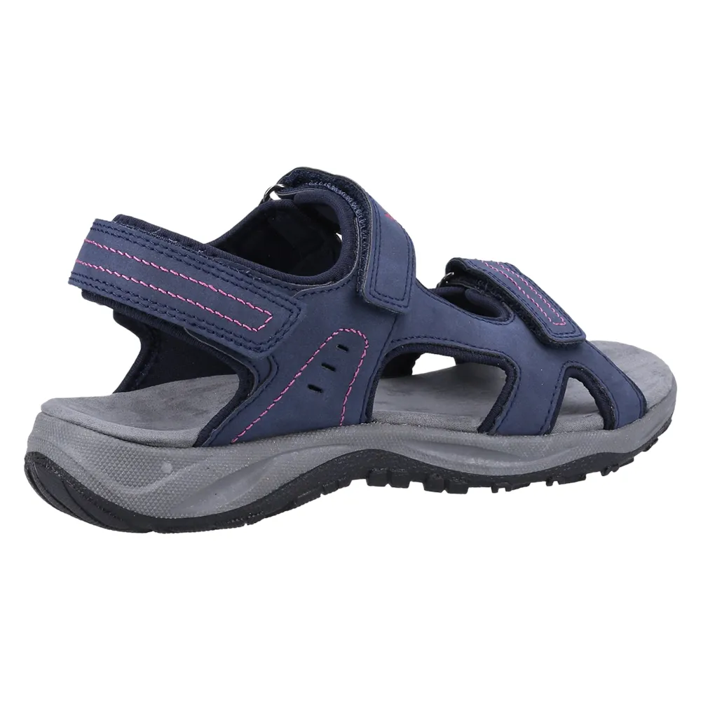 Freshford Recycled Sandals Navy/Berry