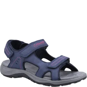 Freshford Recycled Sandals Navy/Berry