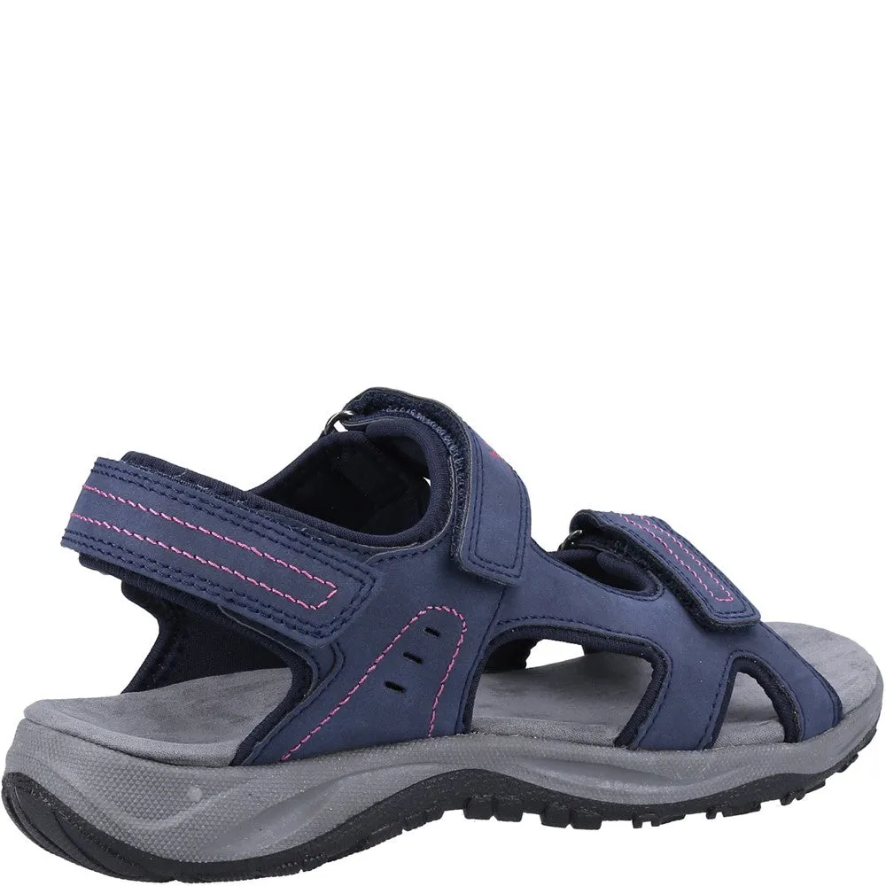 Freshford Recycled Sandals Navy/Berry