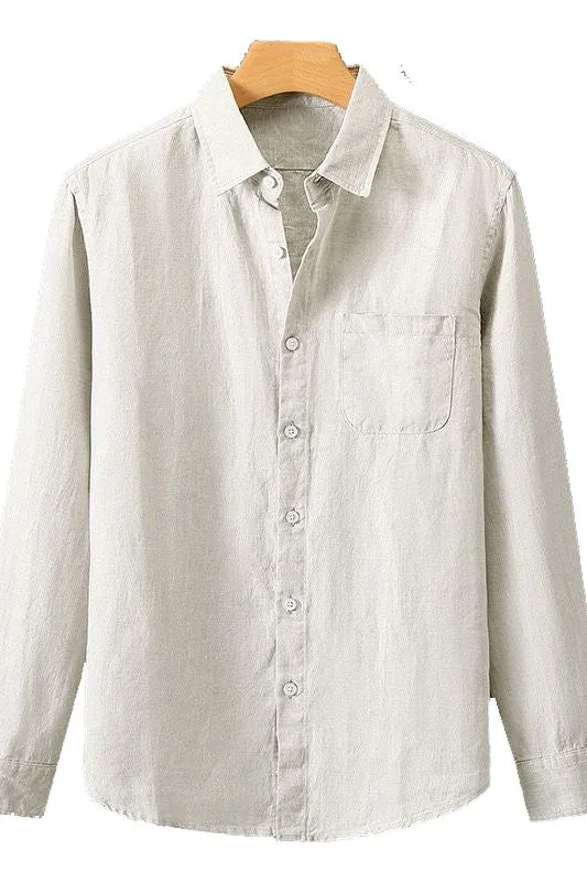 GEOJE Old Money Linen Shirt