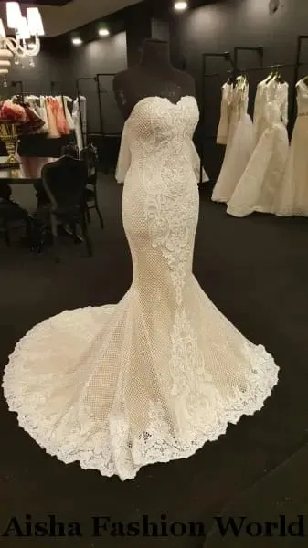 Glitter mermaid wedding gown