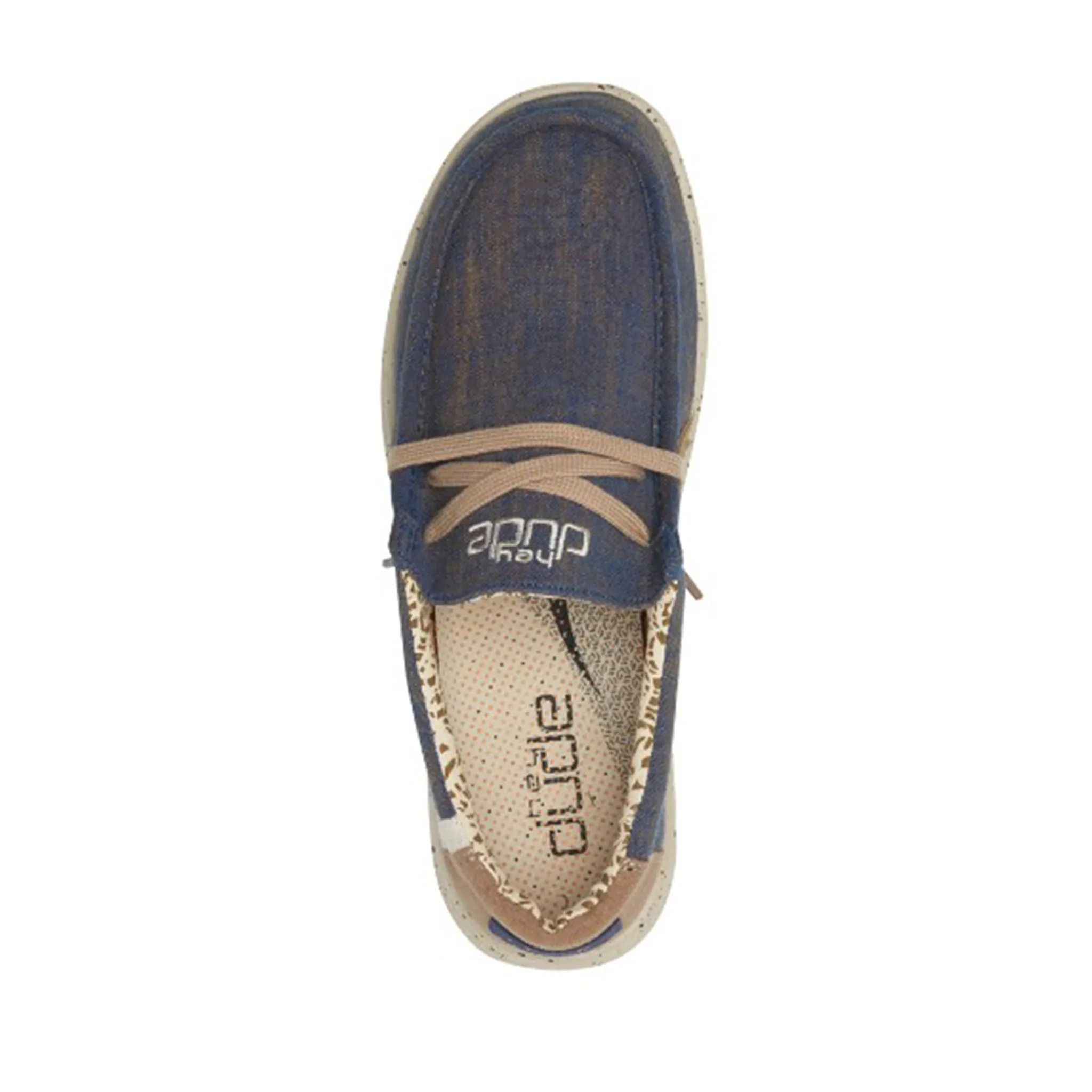 Hey Dude Men's Wally Free Natural Blue Shoes