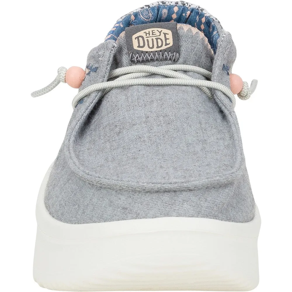 HEYDUDE Wendy Peak Chambray Woven Shoes