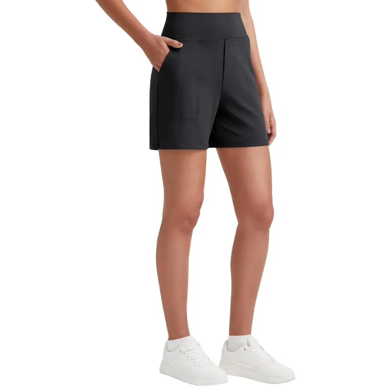 High Waisted Bermuda Yoga Shorts for Running Casual Wear