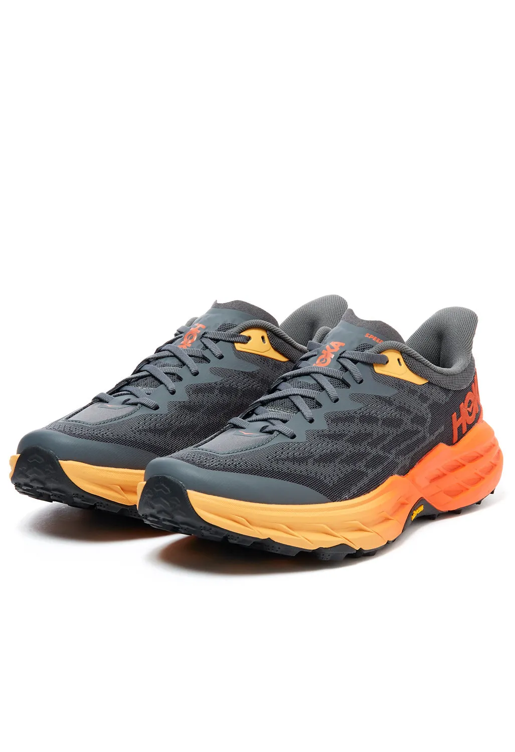 Hoka Speedgoat 5 Men's Trail Shoes - Castlerock / Flame