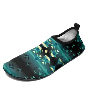 Inspire Green Kid's Sockamoccs Slip On Shoes