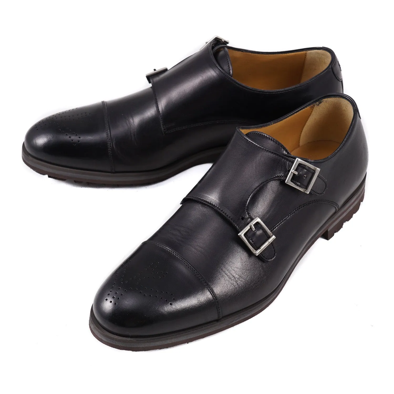 Isaia Double Buckle Monk Strap with Lightweight Sole