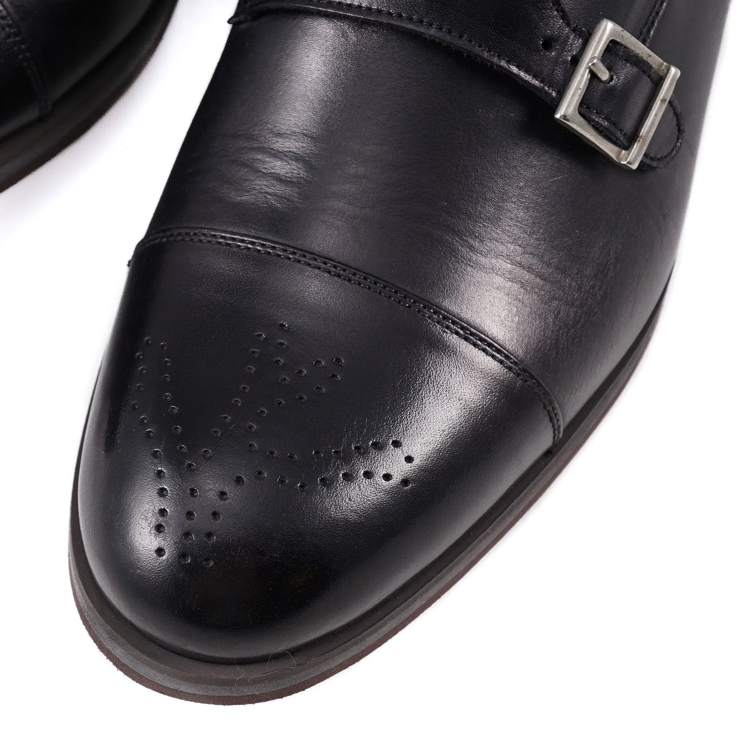 Isaia Double Buckle Monk Strap with Lightweight Sole