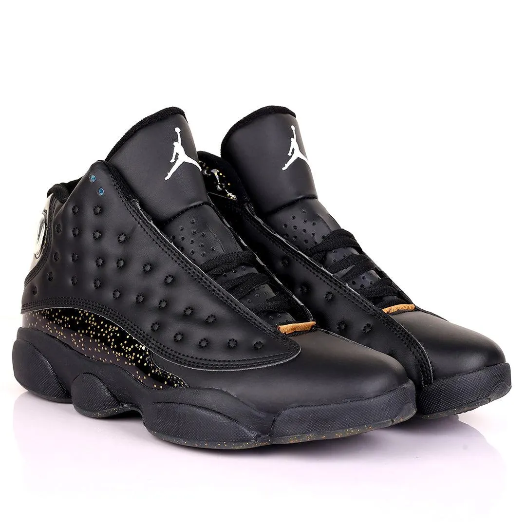 JD Yellow Low Dotted Skin With Black Designed Classic Retro sneakers