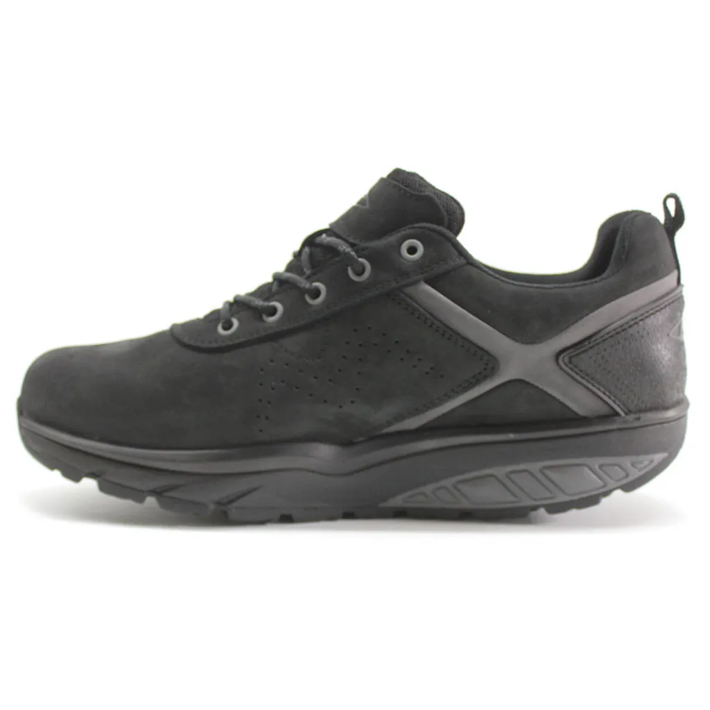 Kibo SYM Nubuck Leather Men's Low-Top Trainers