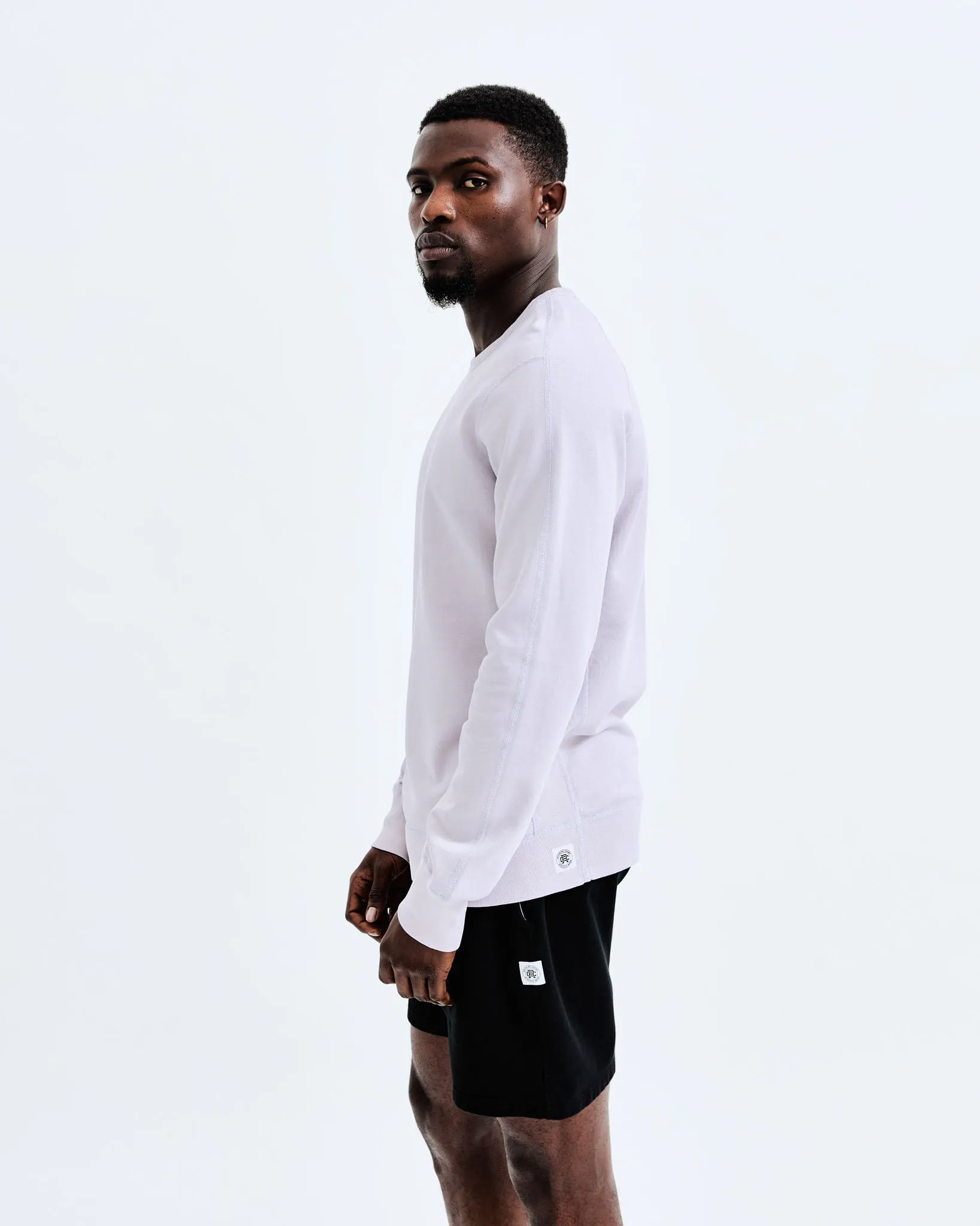 Lightweight Terry Slim Crewneck