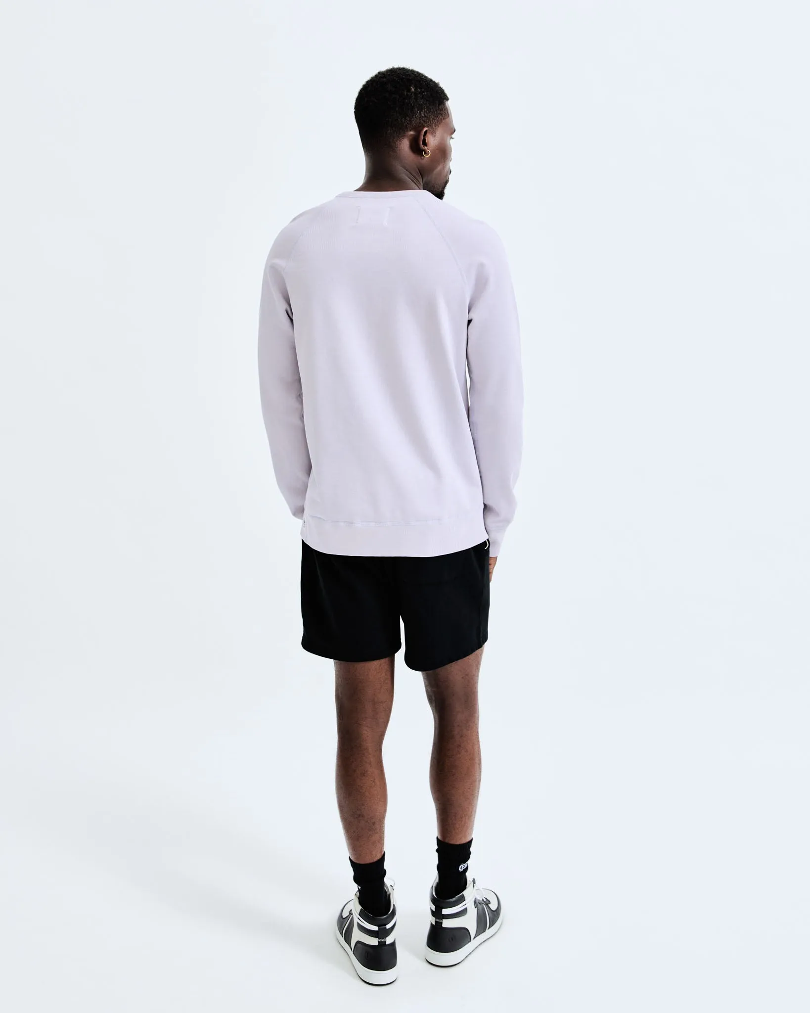 Lightweight Terry Slim Crewneck