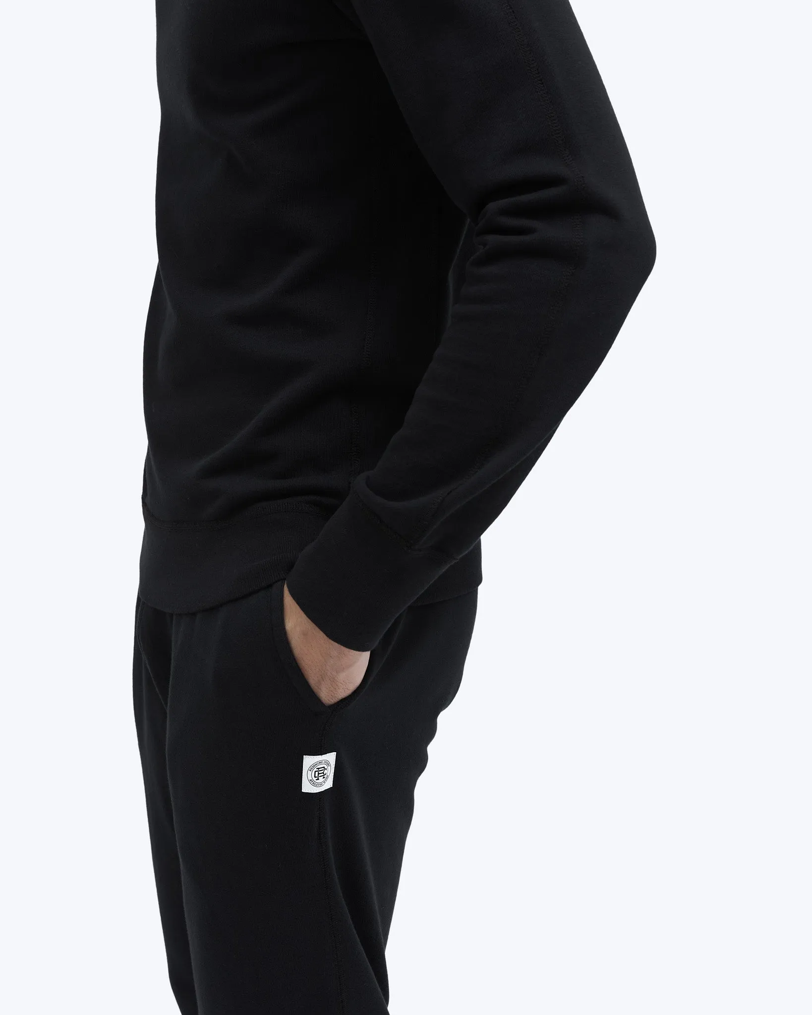 Lightweight Terry Slim Crewneck